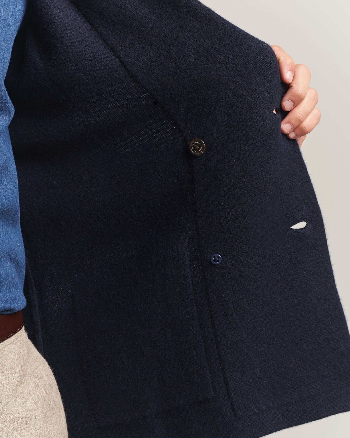 Mies | Puserot | Polo Ralph Lauren | Double Breasted Cashmere Cardigan Aviator Navy