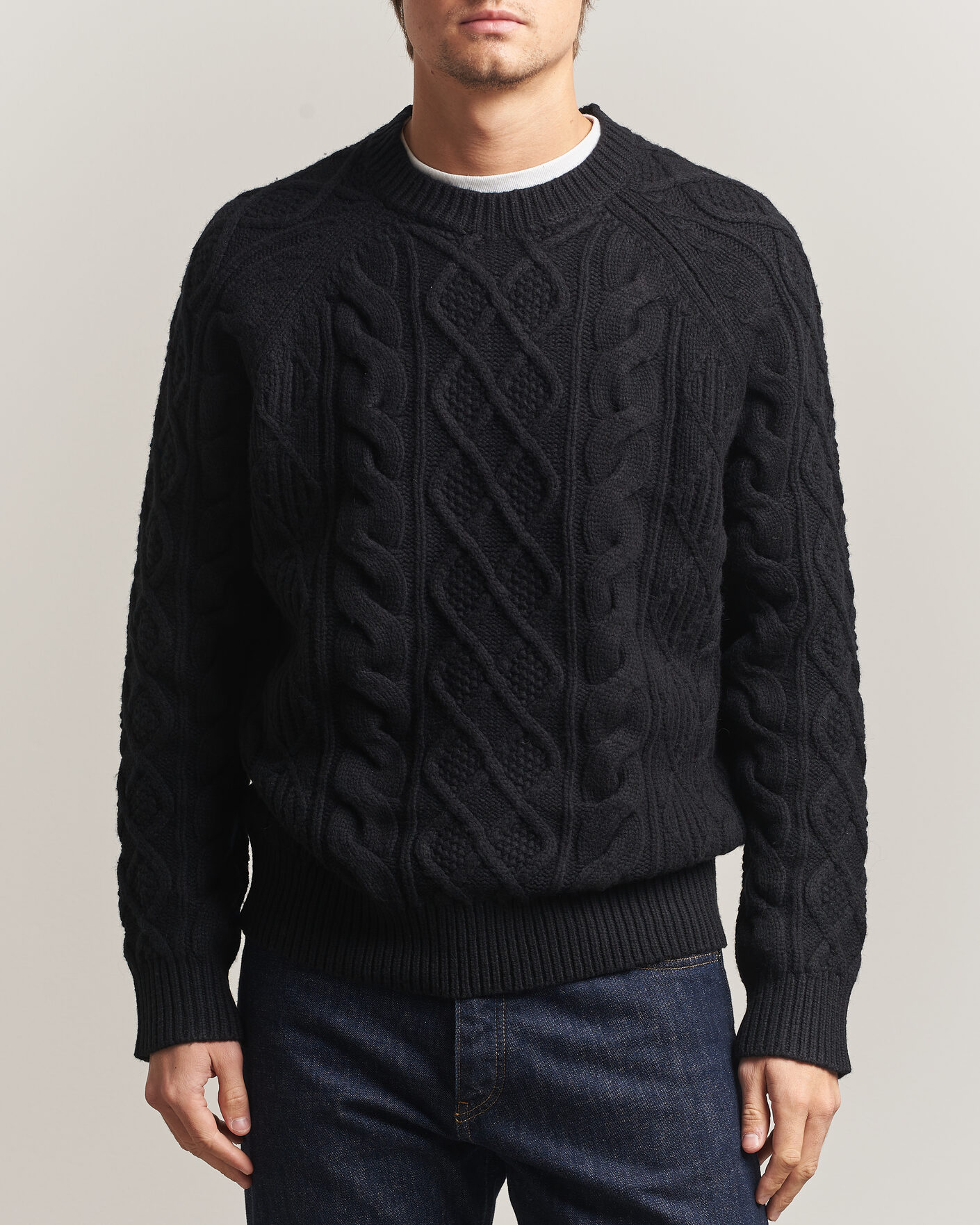 Mies | Puserot | Polo Ralph Lauren | Wool/Alpaca Pullover Polo Black