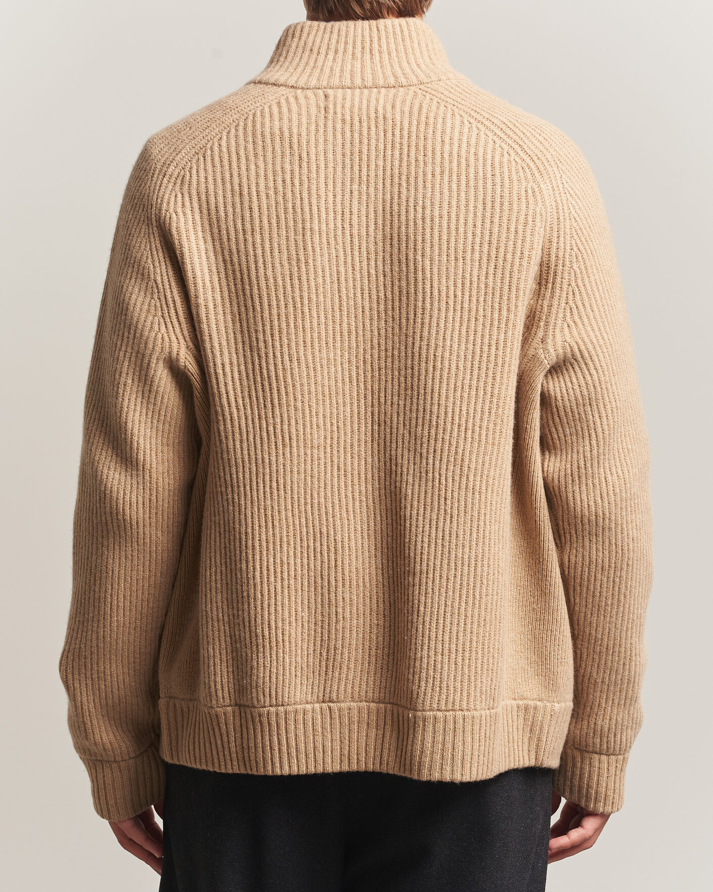 Mies | Puserot | Polo Ralph Lauren | Wool/Cashmere Full-Zip Camel Melange