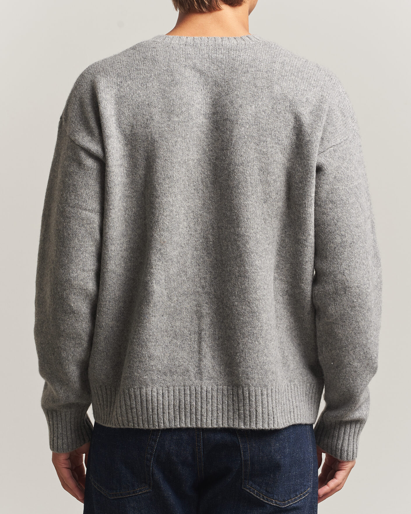 Mies | Puserot | Polo Ralph Lauren | Wool Blend Bear Sweater Grey Combo