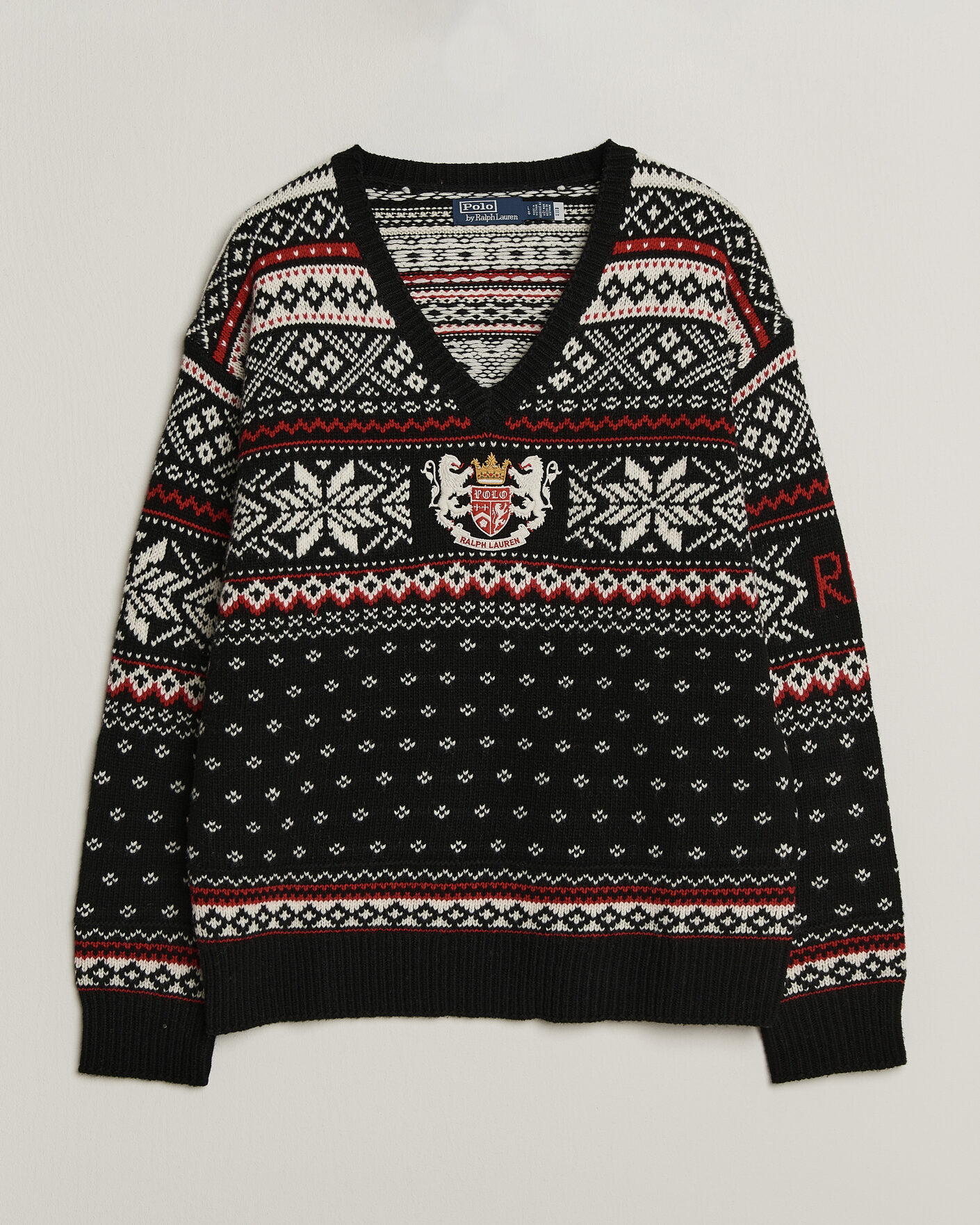 Mies | Puserot | Polo Ralph Lauren | Royal Holiday Wool Sweater Black Combo