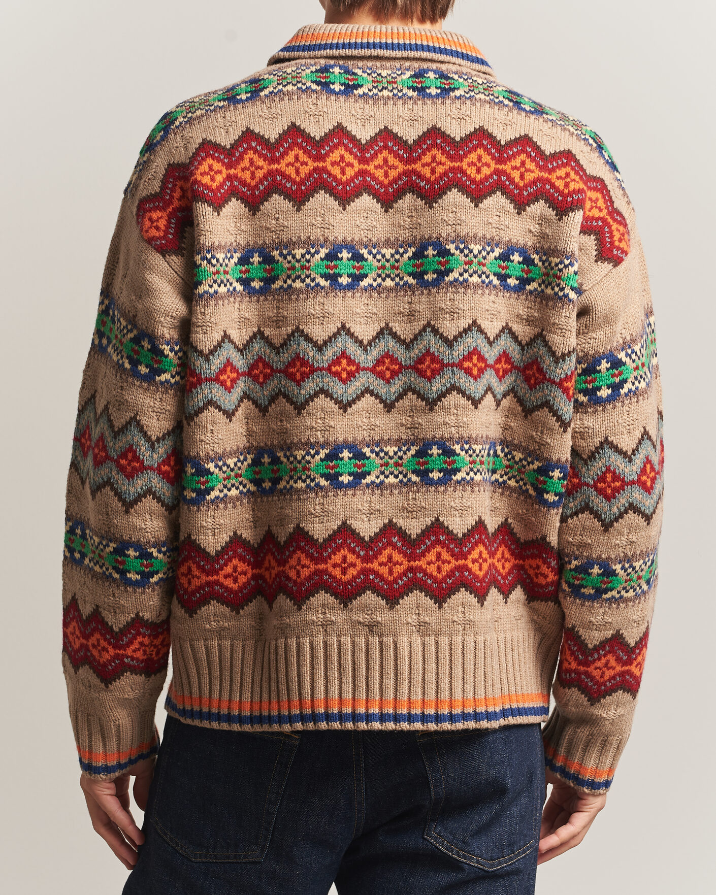 Mies | Puserot | Polo Ralph Lauren | Litchfield Wool Blend Sweater Tan Multi