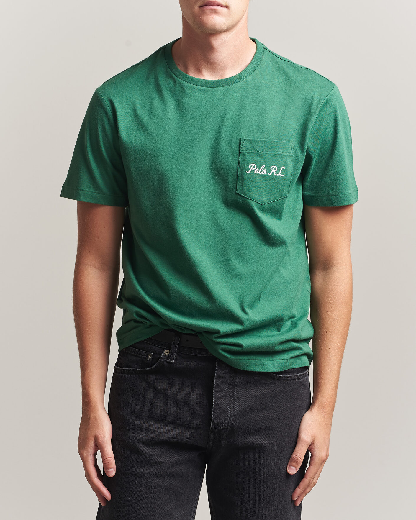 Mies | T-paidat | Polo Ralph Lauren | Custom Slit Fit Bear T-Shirt Verano Green