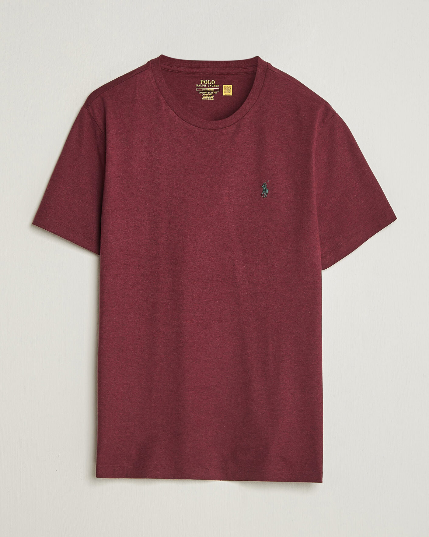 Mies | T-paidat | Polo Ralph Lauren | Custom Slim Fit T-shirt Spring Wine Heather