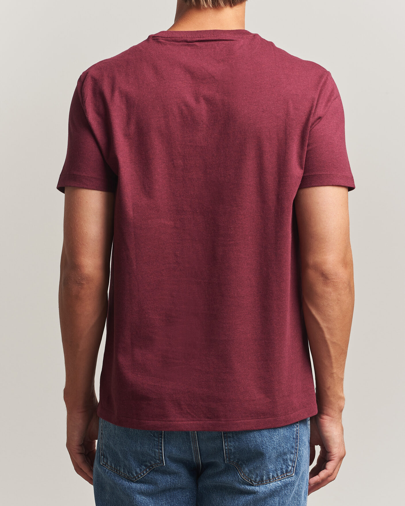Mies | T-paidat | Polo Ralph Lauren | Custom Slim Fit T-shirt Spring Wine Heather