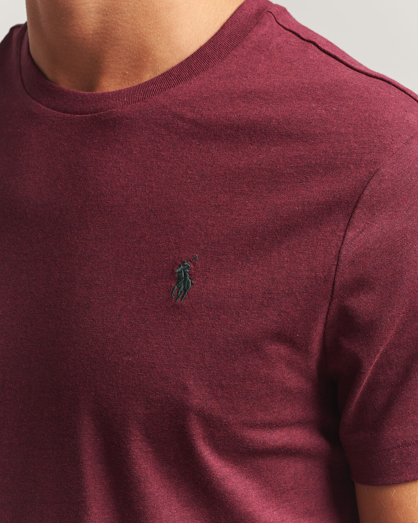 Mies | T-paidat | Polo Ralph Lauren | Custom Slim Fit T-shirt Spring Wine Heather