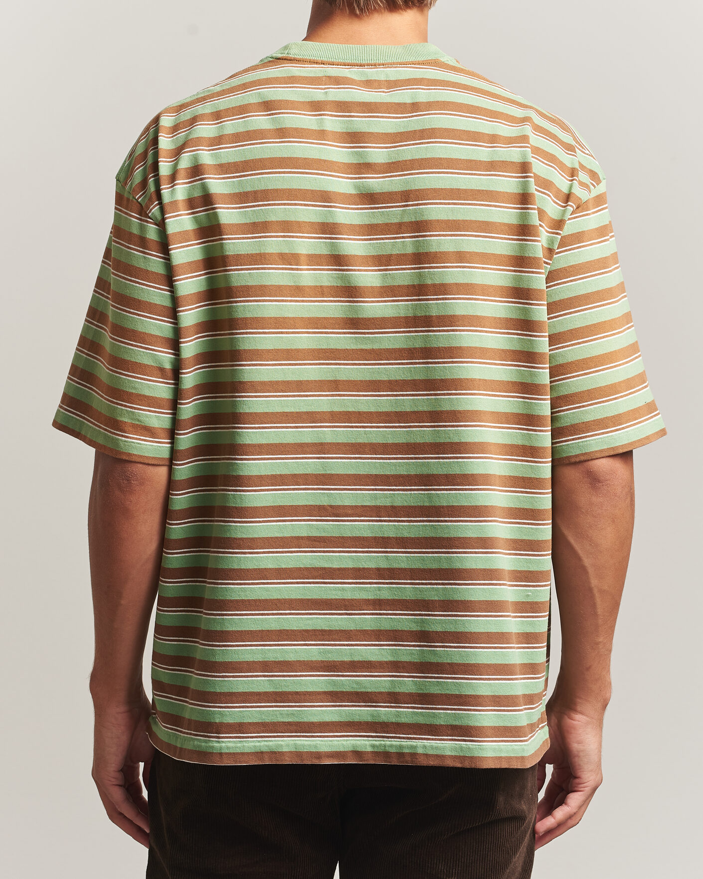 Mies | T-paidat | Polo Ralph Lauren | Relaxed Fit Striped T-Shirt Outback Green