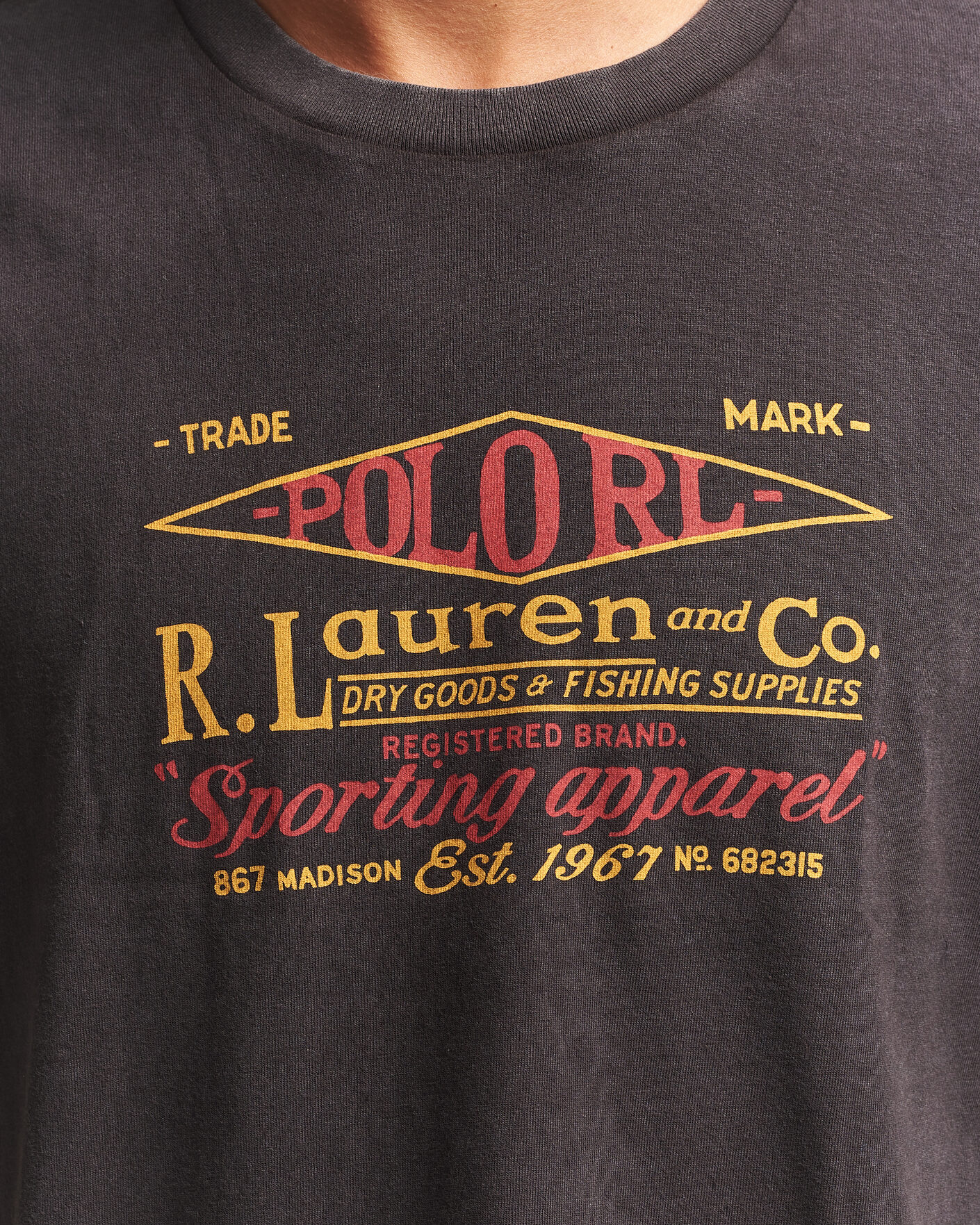 Mies | T-paidat | Polo Ralph Lauren | Relaxed Fit Print T-Shirt Polo Black