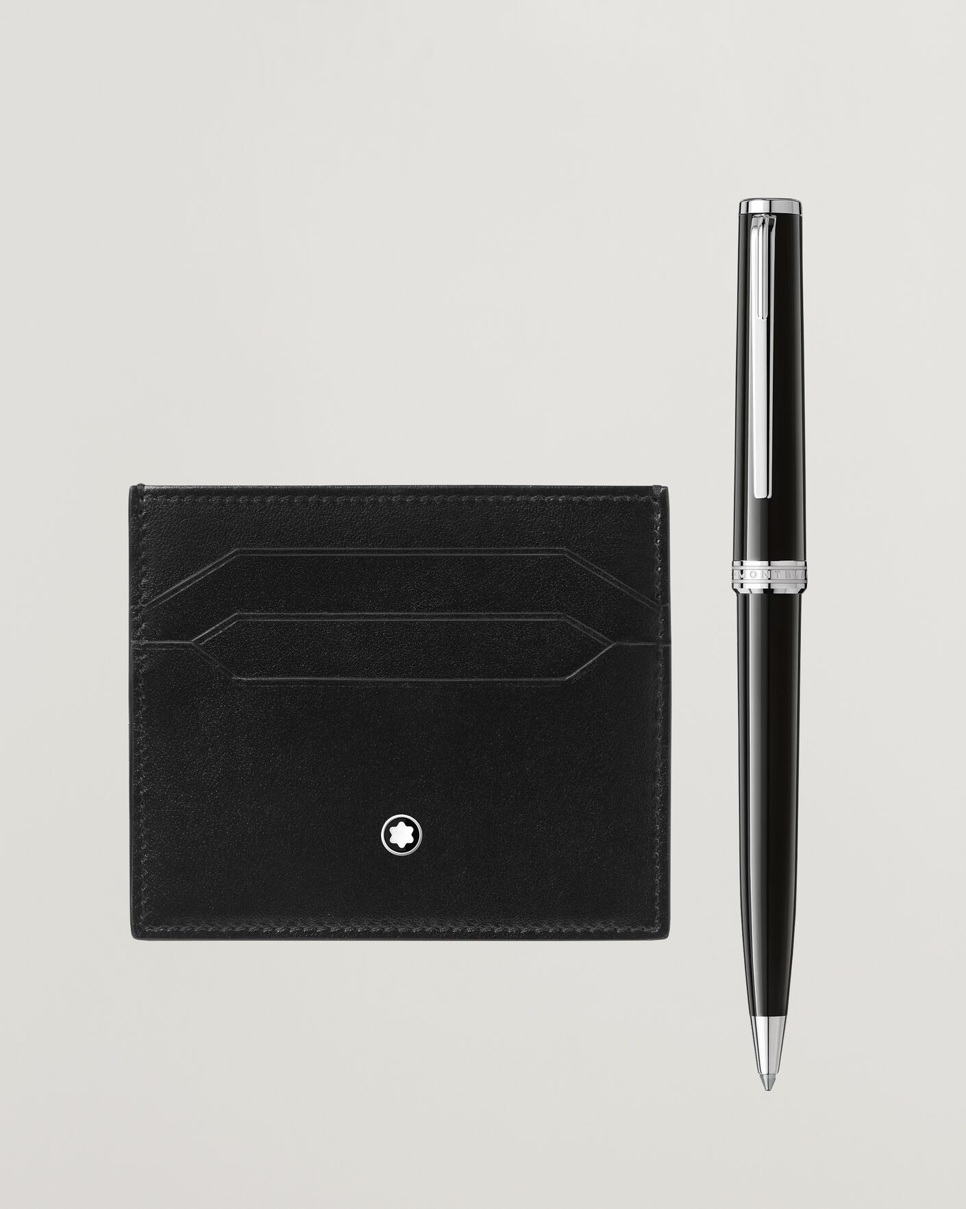 Mies | Kynät | Montblanc | SET BP PIX Black + MST Card Holder 6C Bk