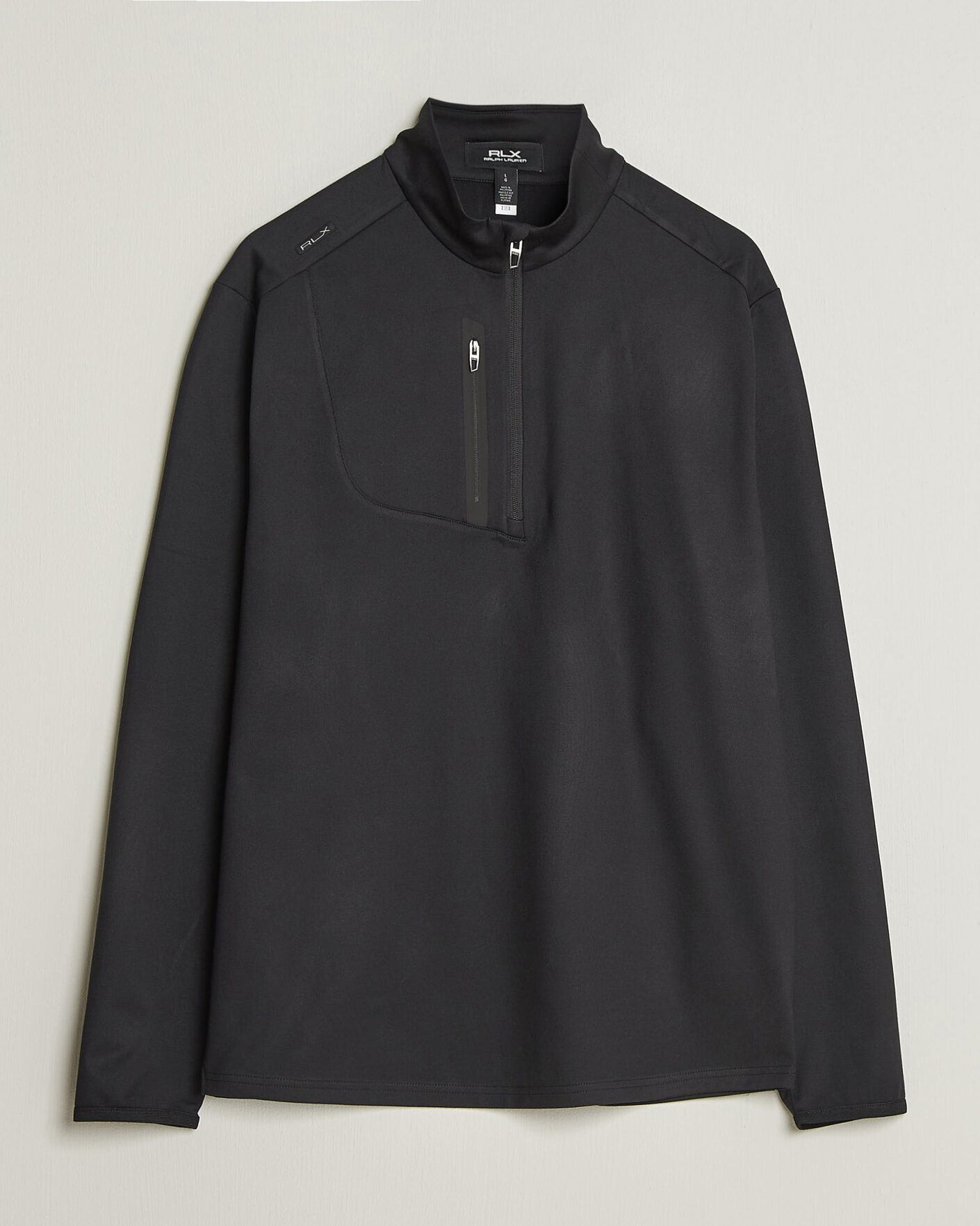 Mies | Golfvaatteet | Polo Ralph Lauren | Luxury Jersey Half Zip Polo Black