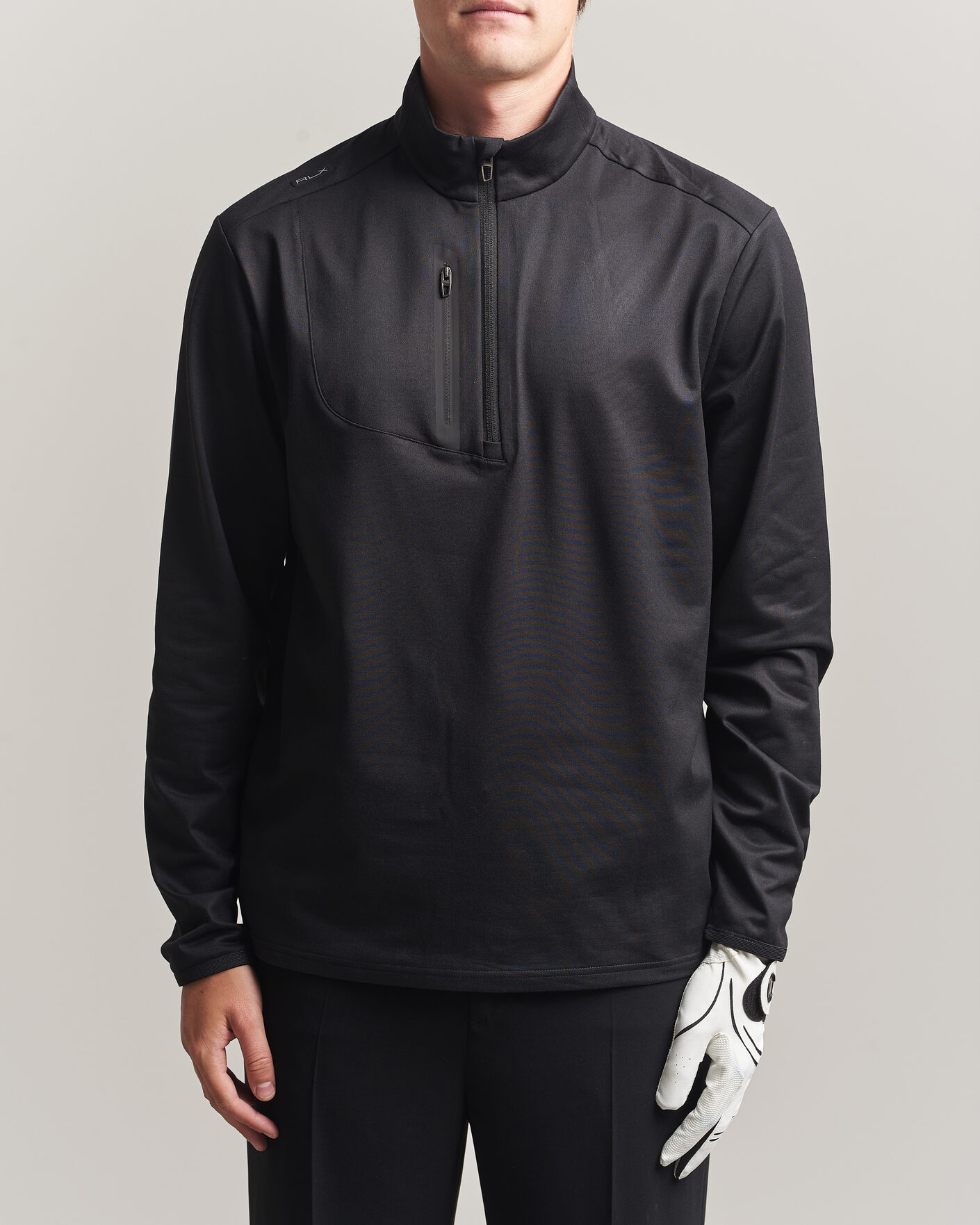 Mies | Puserot | Polo Ralph Lauren | Luxury Jersey Half Zip Polo Black