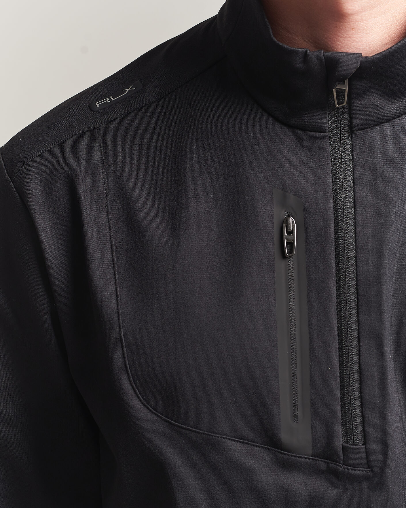 Mies | Golfvaatteet | Polo Ralph Lauren | Luxury Jersey Half Zip Polo Black