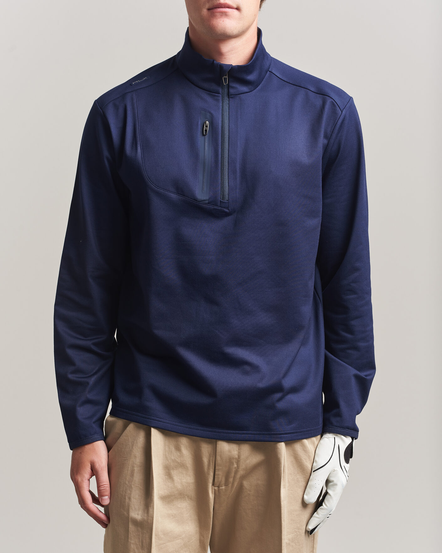 Mies | Golfvaatteet | Polo Ralph Lauren | Luxury Jersey Half Zip Refined Navy