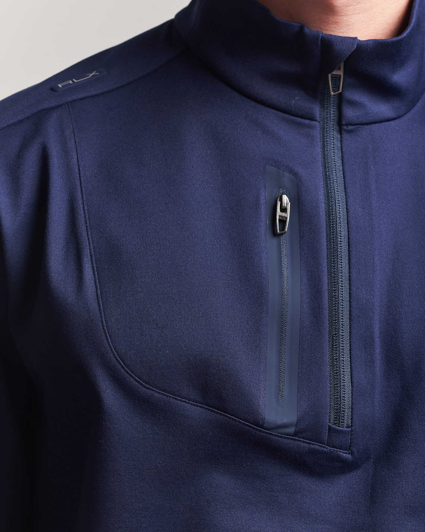 Mies | Golfvaatteet | Polo Ralph Lauren | Luxury Jersey Half Zip Refined Navy