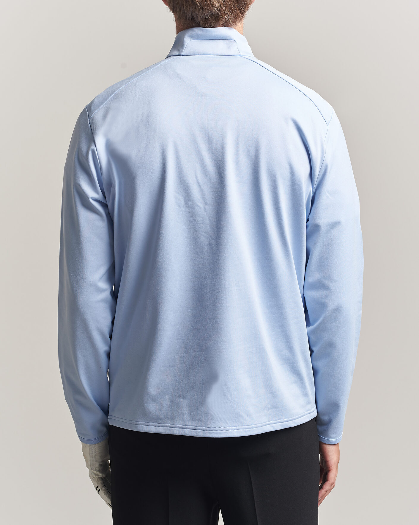 Mies | Golfvaatteet | Polo Ralph Lauren | Luxury Jersey Half Zip Pebble Blue