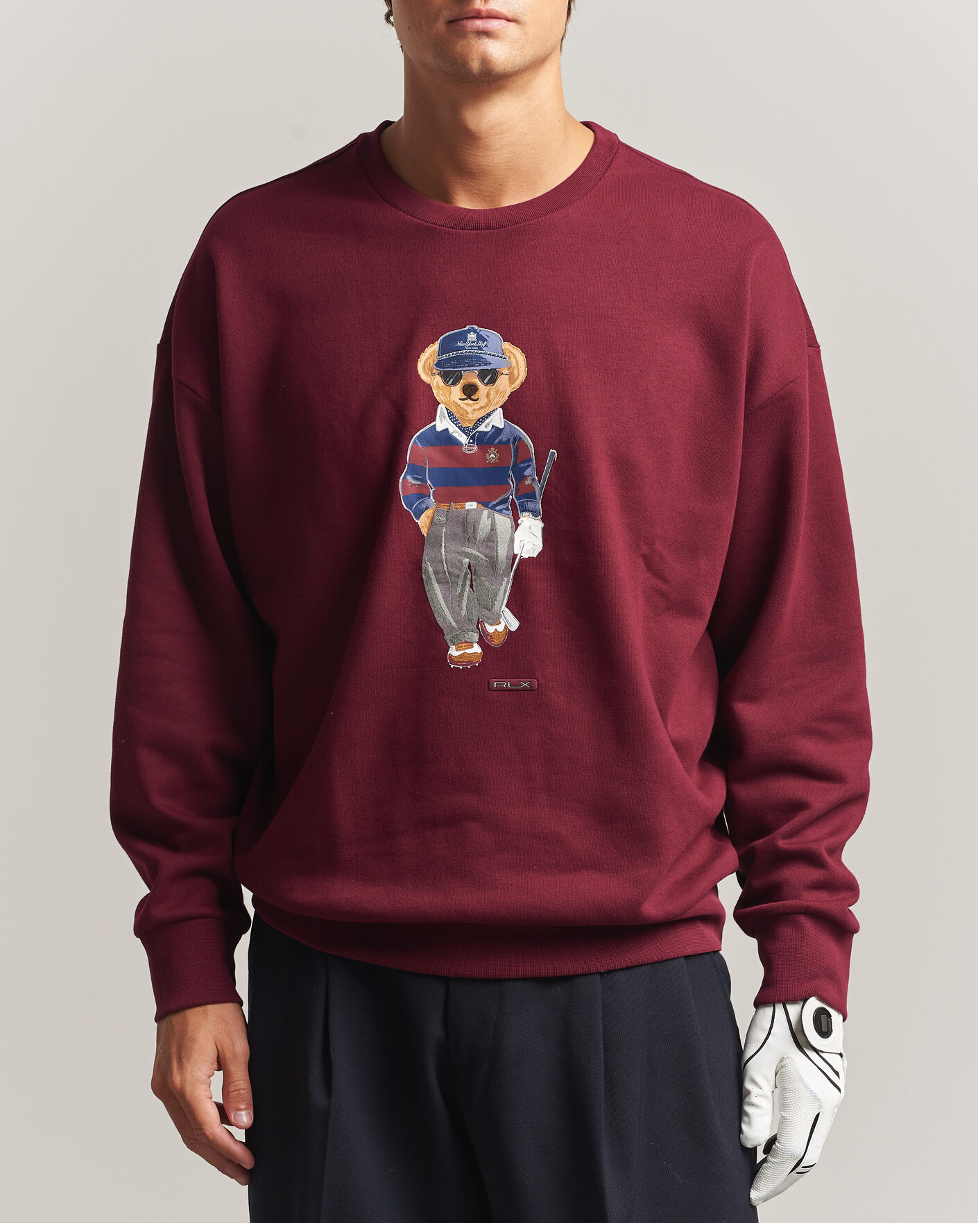 Mies | Puserot | RLX Ralph Lauren | Polo Ralph Lauren Magic Fleece Bear Sweatshirt Classic Wine