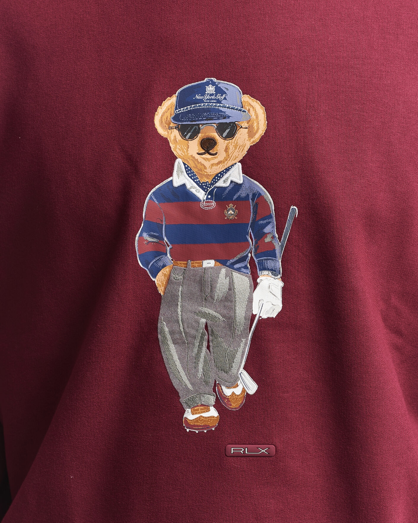 Mies | Puserot | RLX Ralph Lauren | Polo Ralph Lauren Magic Fleece Bear Sweatshirt Classic Wine