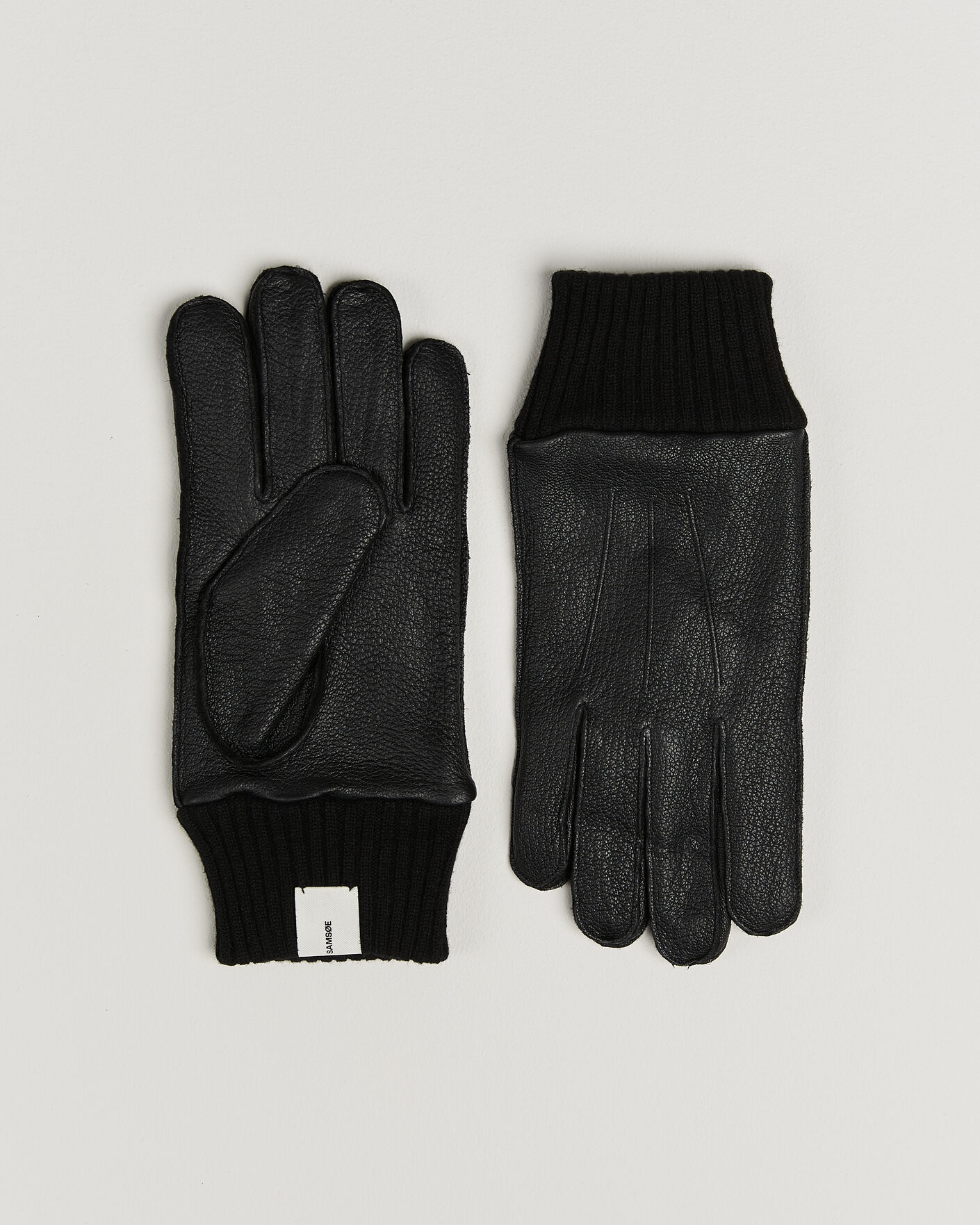 Mies | Käsineet | Samsøe Samsøe | Floki Leather Gloves Black