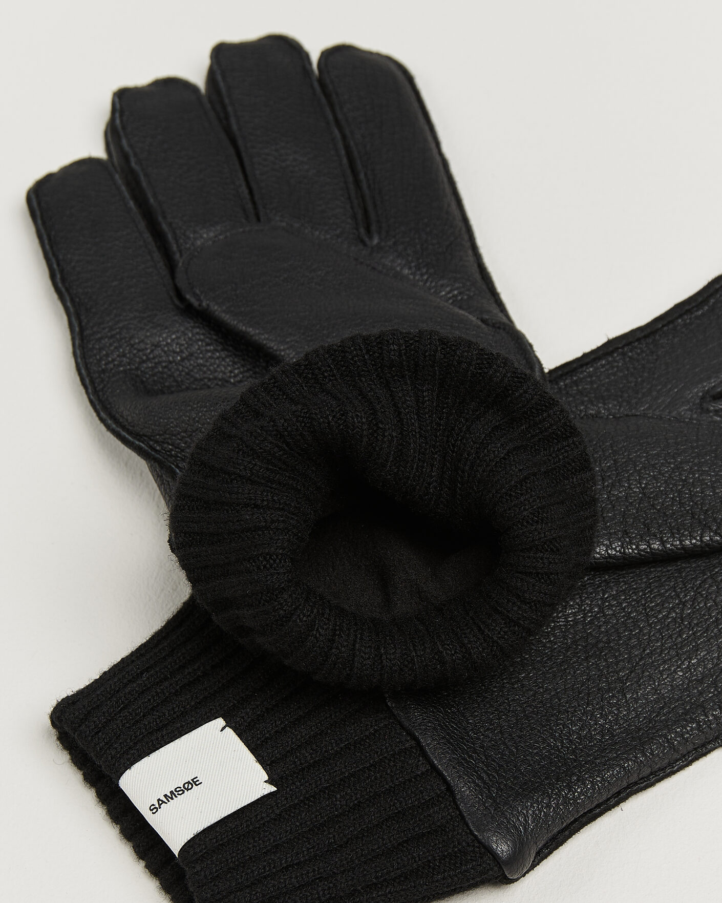 Mies | Käsineet | Samsøe Samsøe | Floki Leather Gloves Black