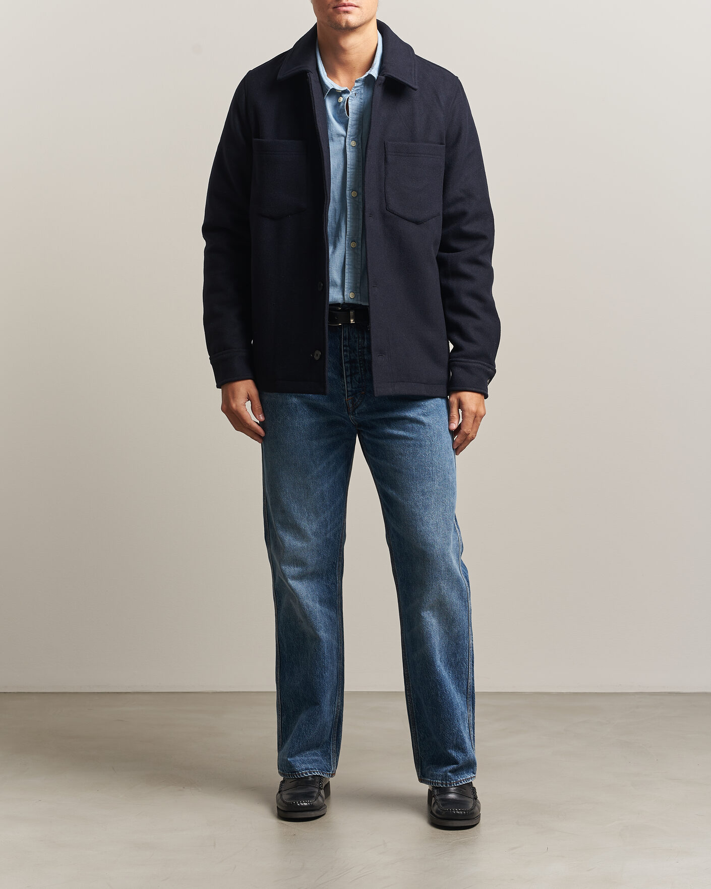 Mies | Takit | Samsøe Samsøe | Pally Padded Shirt Jacket Salute Navy