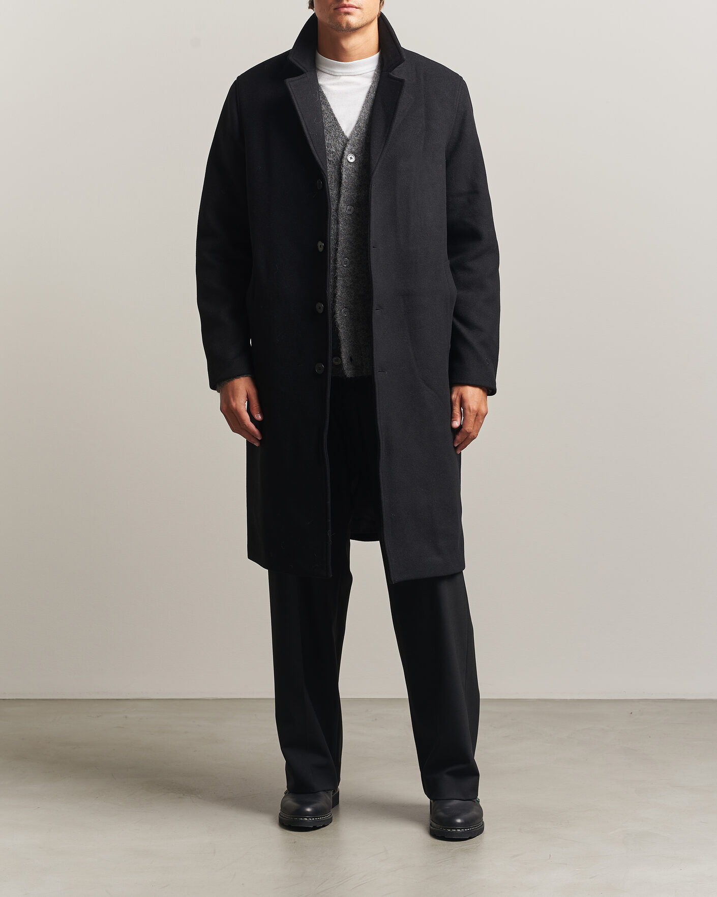 Mies | Takit | Samsøe Samsøe | Falco Wool Coat Black