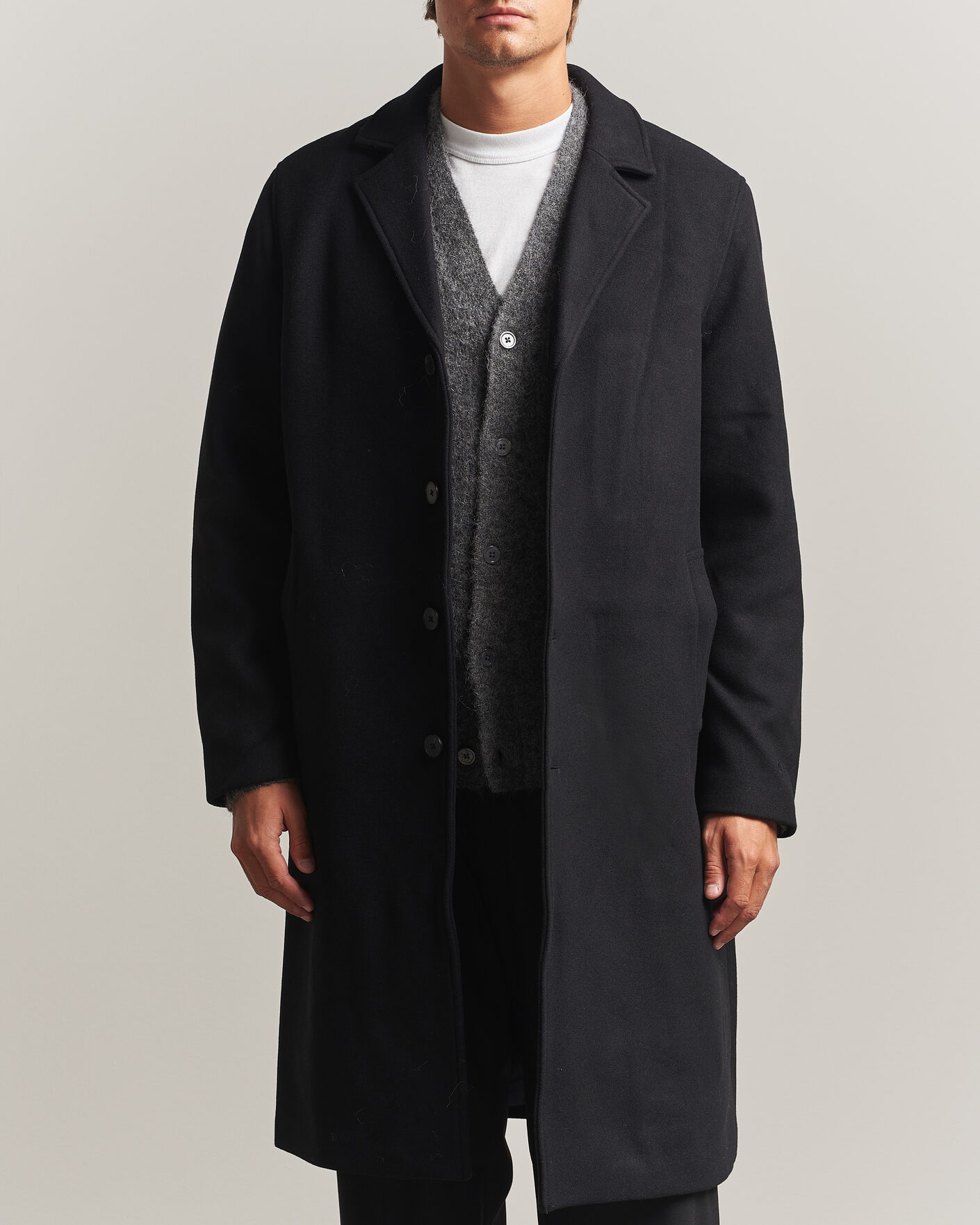 Mies | Takit | Samsøe Samsøe | Falco Wool Coat Black