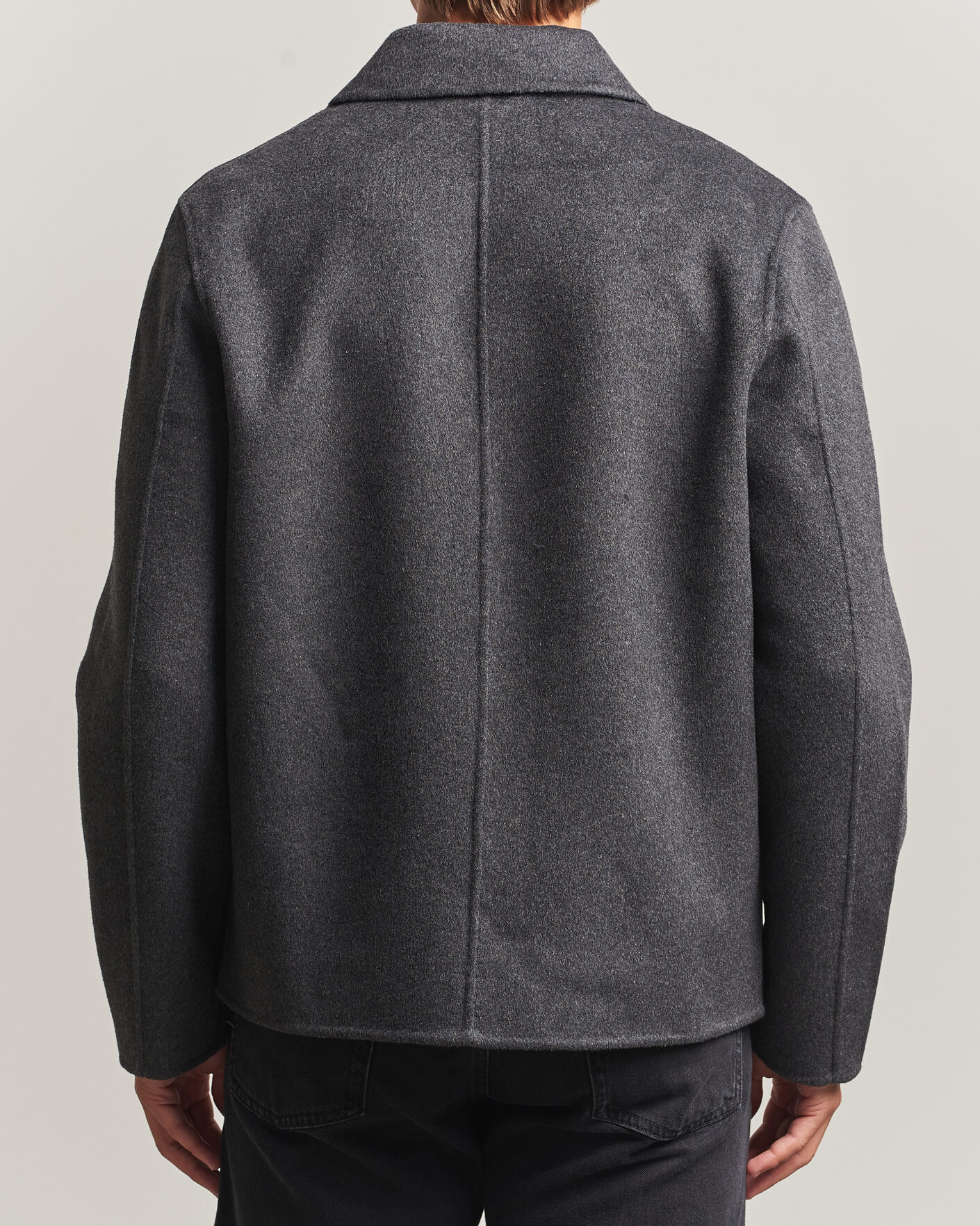 Mies | Takit | Samsøe Samsøe | Paulo Wool Shirt Jacket Dark Grey Melange