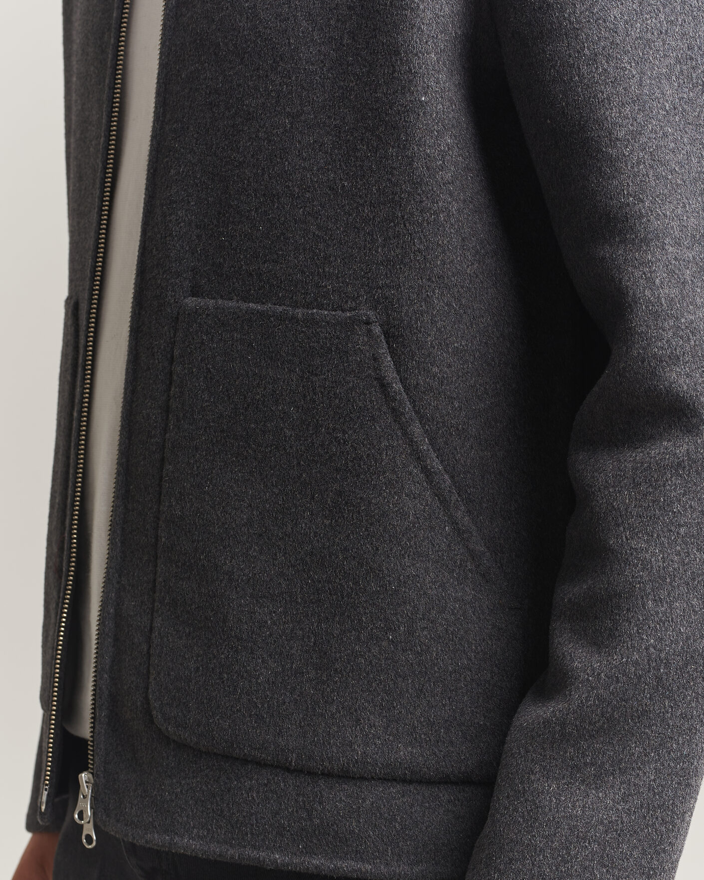 Mies | Takit | Samsøe Samsøe | Paulo Wool Shirt Jacket Dark Grey Melange