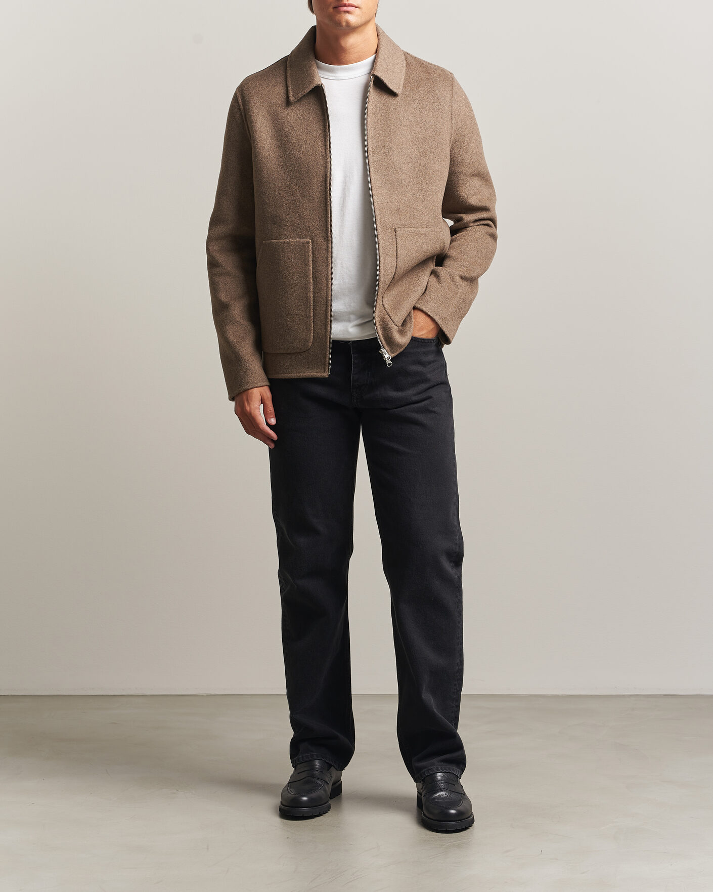 Mies | Takit | Samsøe Samsøe | Paulo Wool Shirt Jacket Lead Gray Melange