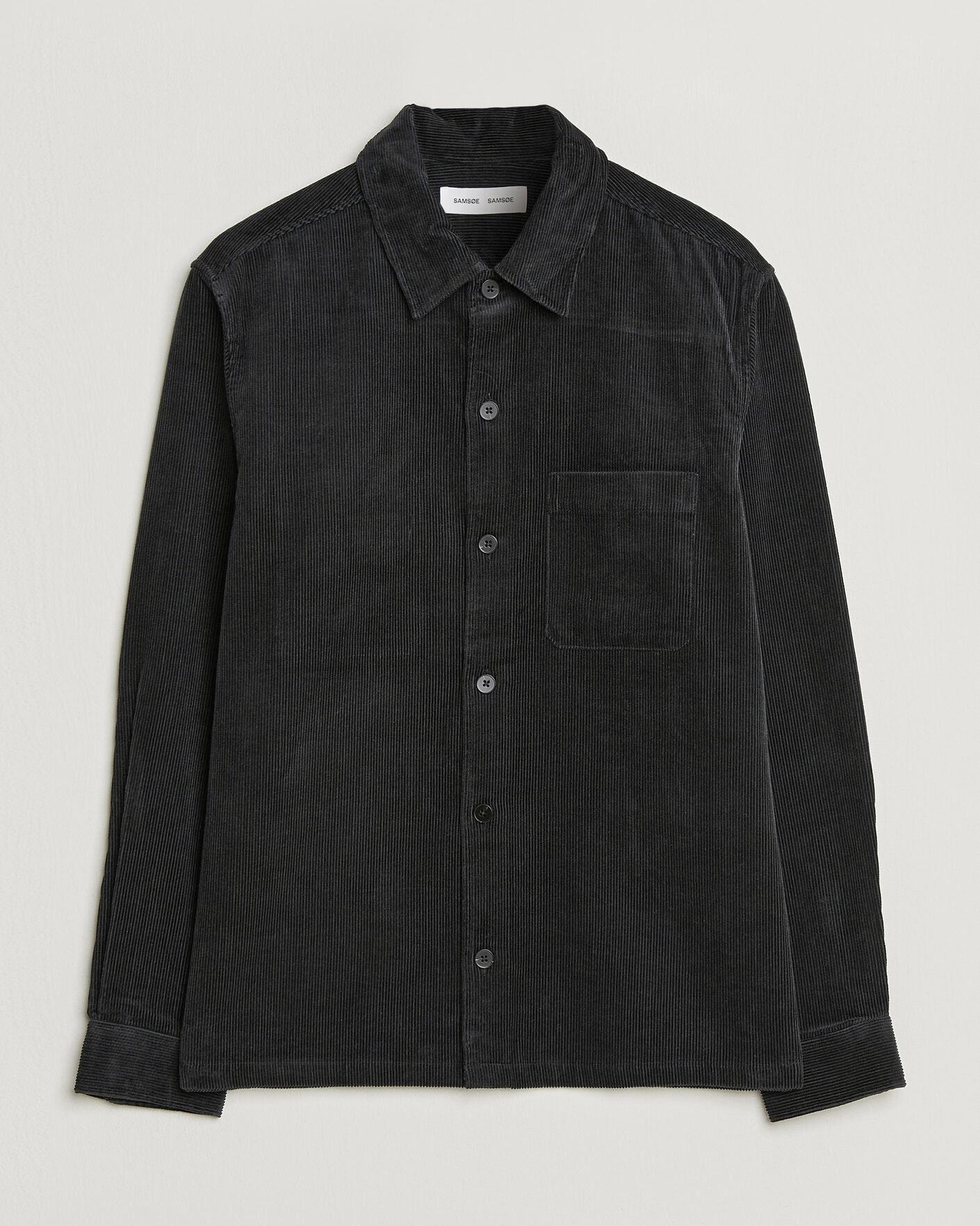 Mies | Kauluspaidat | Samsøe Samsøe | Damon Corduroy Overshirt Black