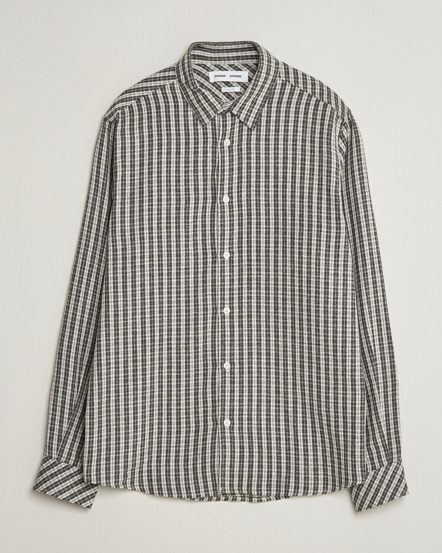 Mies | Kauluspaidat | Samsøe Samsøe | Ryan Brushed Cotton Checked Shirt Brown