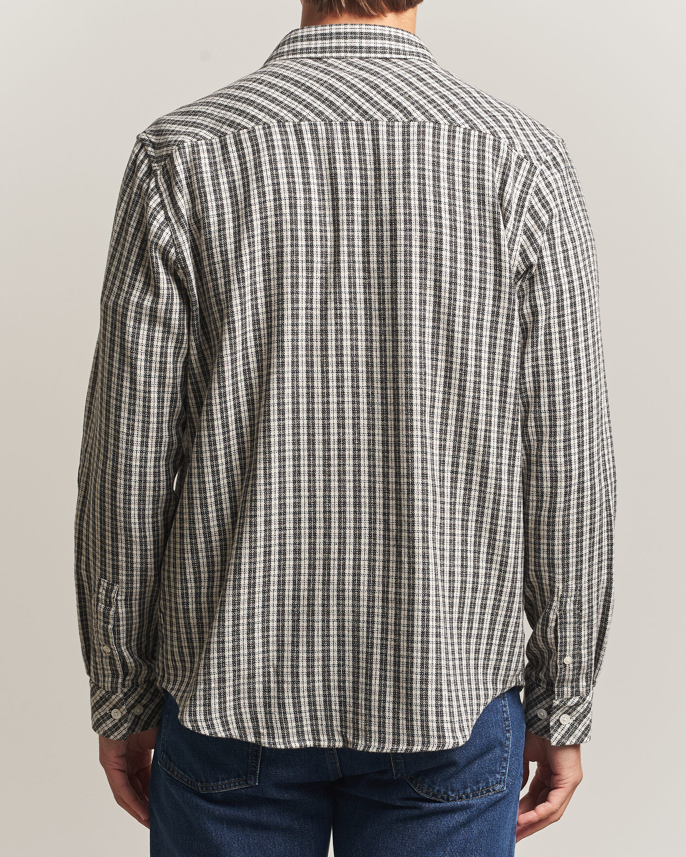 Mies | Kauluspaidat | Samsøe Samsøe | Ryan Brushed Cotton Checked Shirt Brown