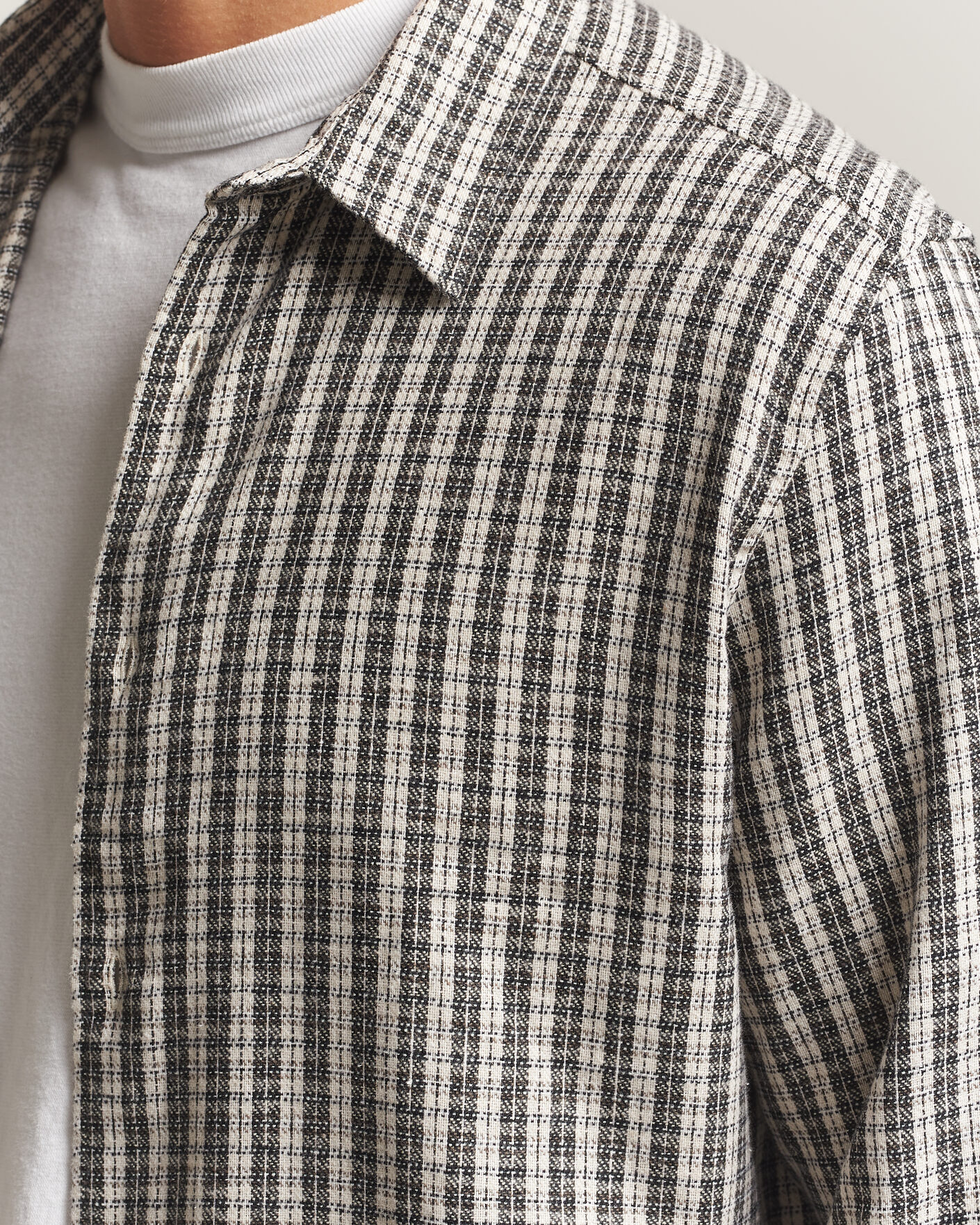 Mies | Kauluspaidat | Samsøe Samsøe | Ryan Brushed Cotton Checked Shirt Brown