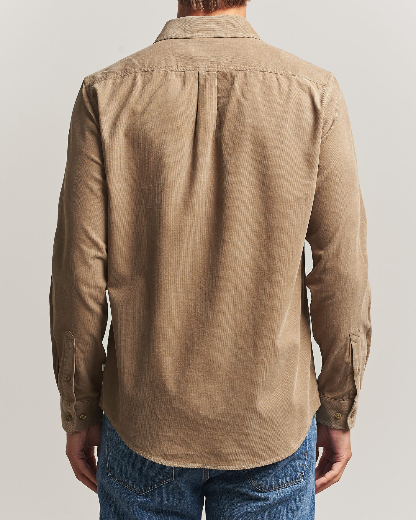 Mies | Kauluspaidat | Samsøe Samsøe | Liam Baby Cord Shirt Lead Gray