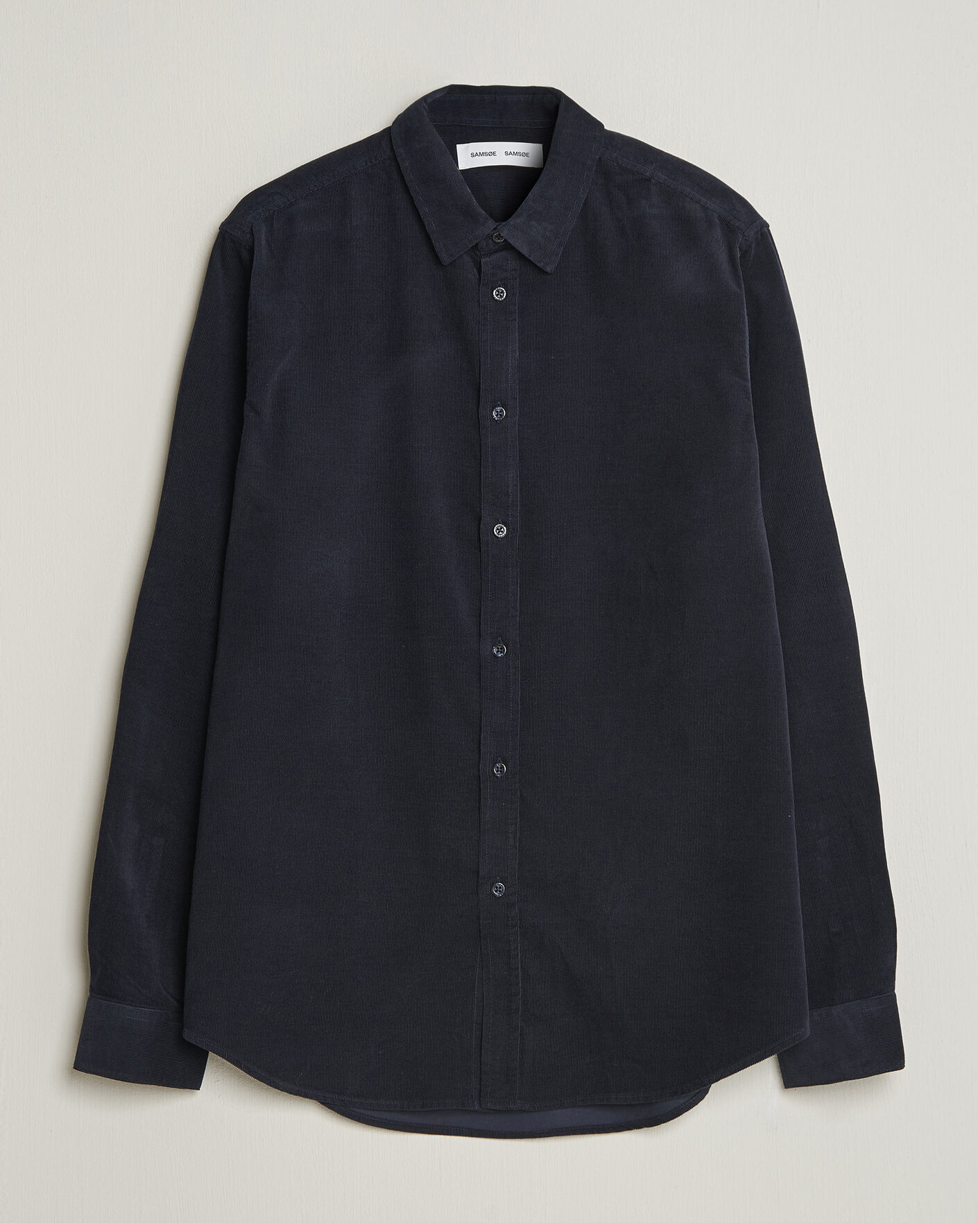 Mies | Kauluspaidat | Samsøe Samsøe | Liam Baby Cord Shirt Salute Navy