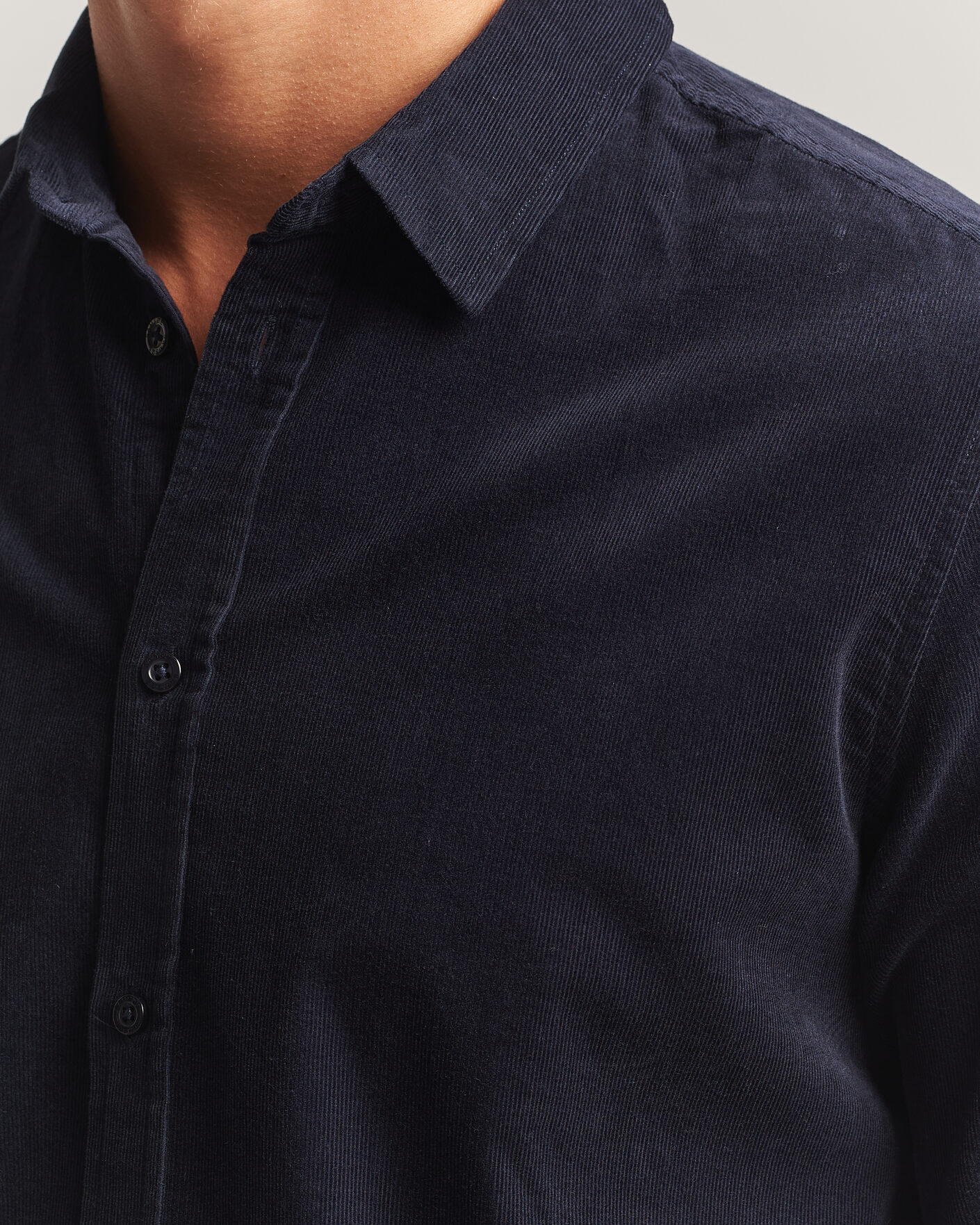 Mies | Kauluspaidat | Samsøe Samsøe | Liam Baby Cord Shirt Salute Navy