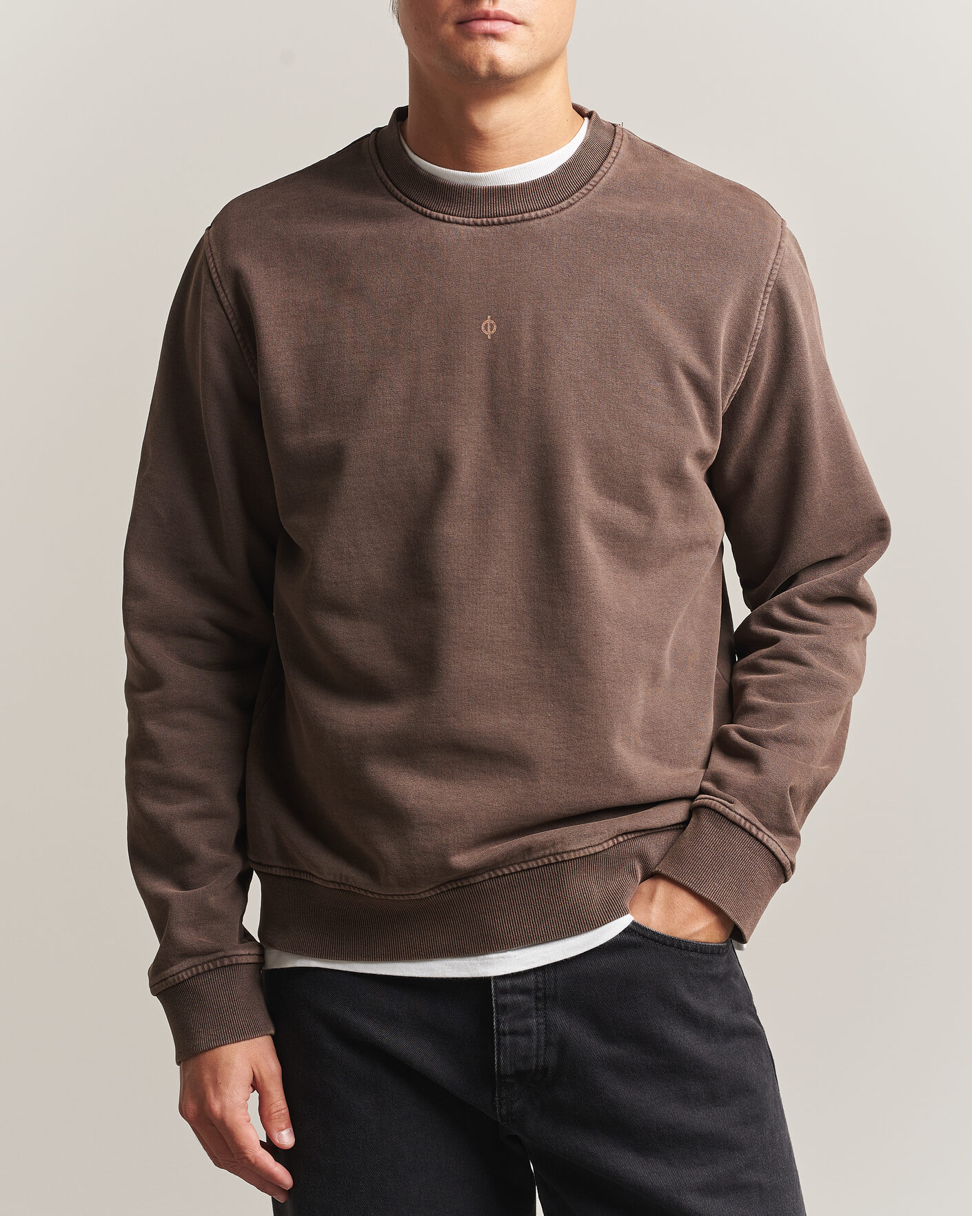Mies | Puserot | Samsøe Samsøe | Ollie Washed Crew Neck Sweatshirt Delicioso