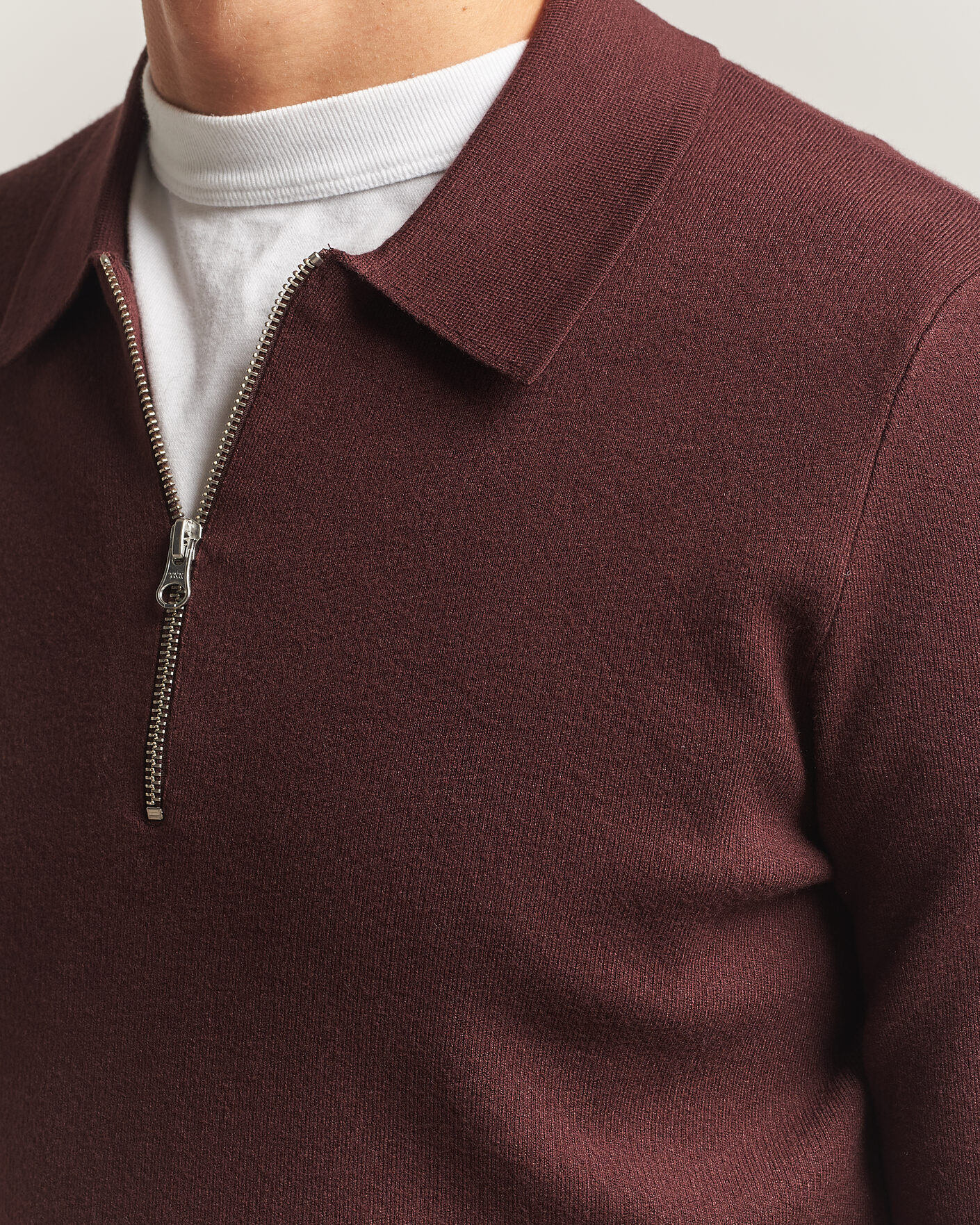 Mies | Puserot | Samsøe Samsøe | Guna Half Zip Bitter Chocolate