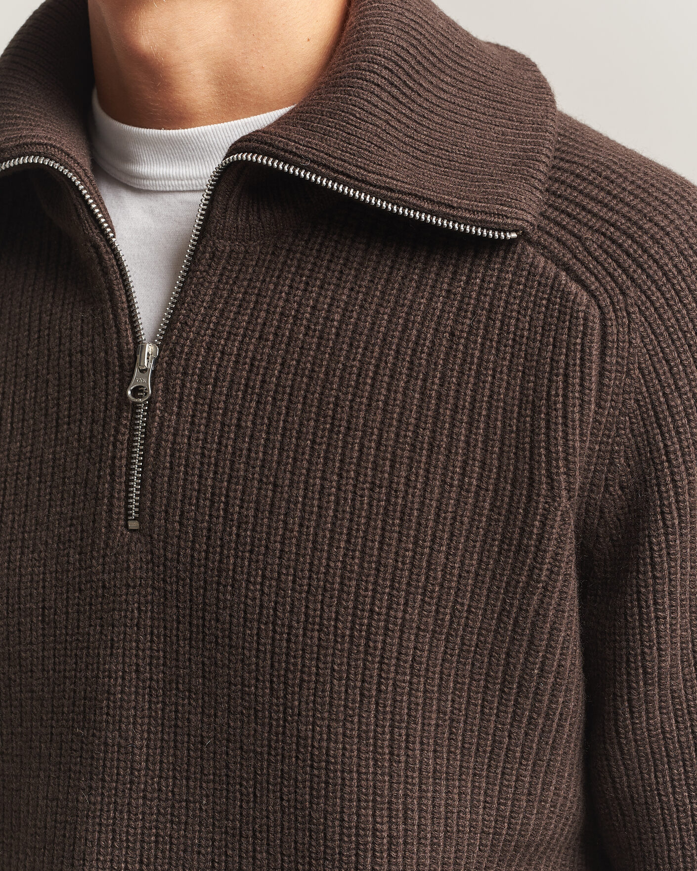 Mies | Puserot | Samsøe Samsøe | Rick Wool Heavy Knitted Half Zip Delicioso