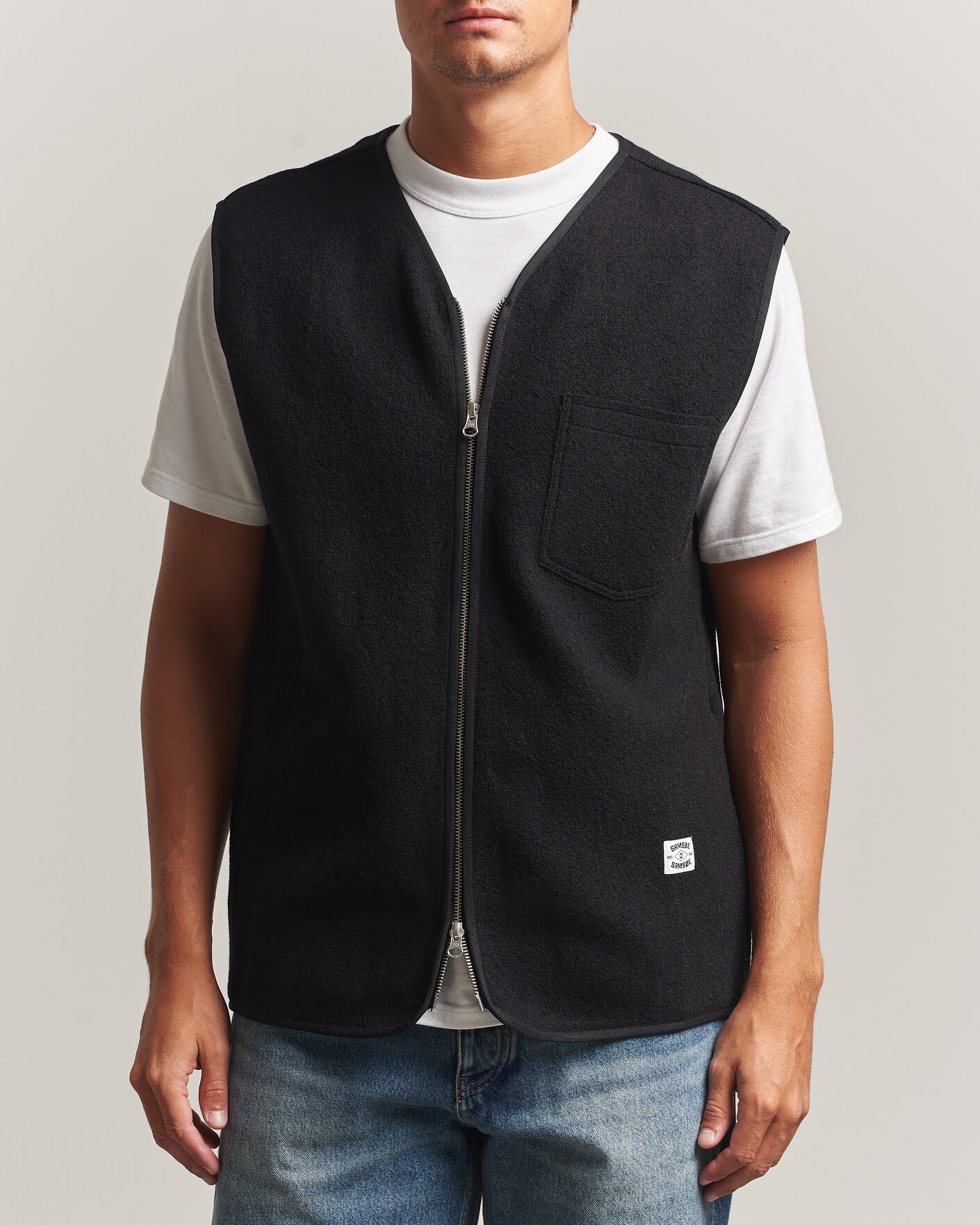 Mies | Puserot | Samsøe Samsøe | Hannes Boiled Wool Vest Black