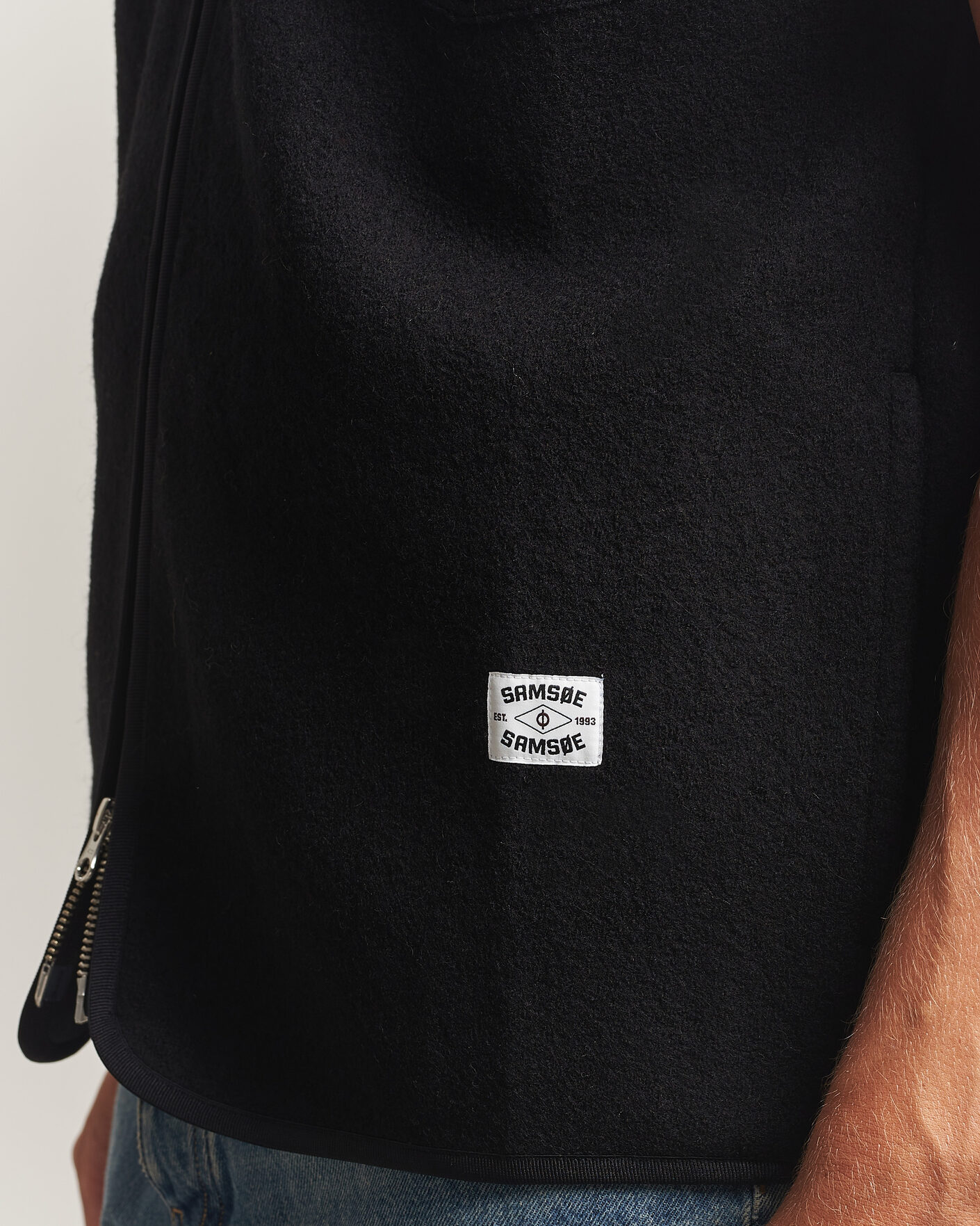 Mies | Puserot | Samsøe Samsøe | Hannes Boiled Wool Vest Black
