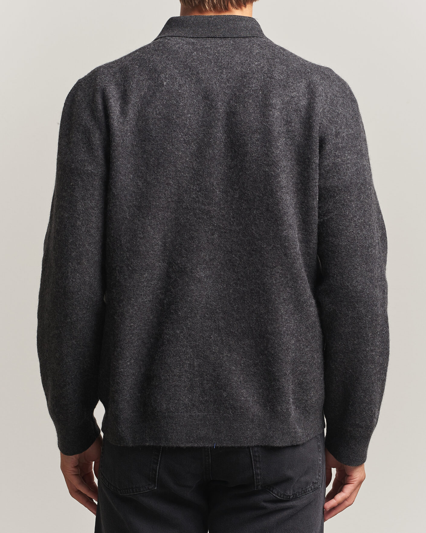 Mies | Puserot | Samsøe Samsøe | Richard Wool Knitted Cardigan Dark Grey Melange