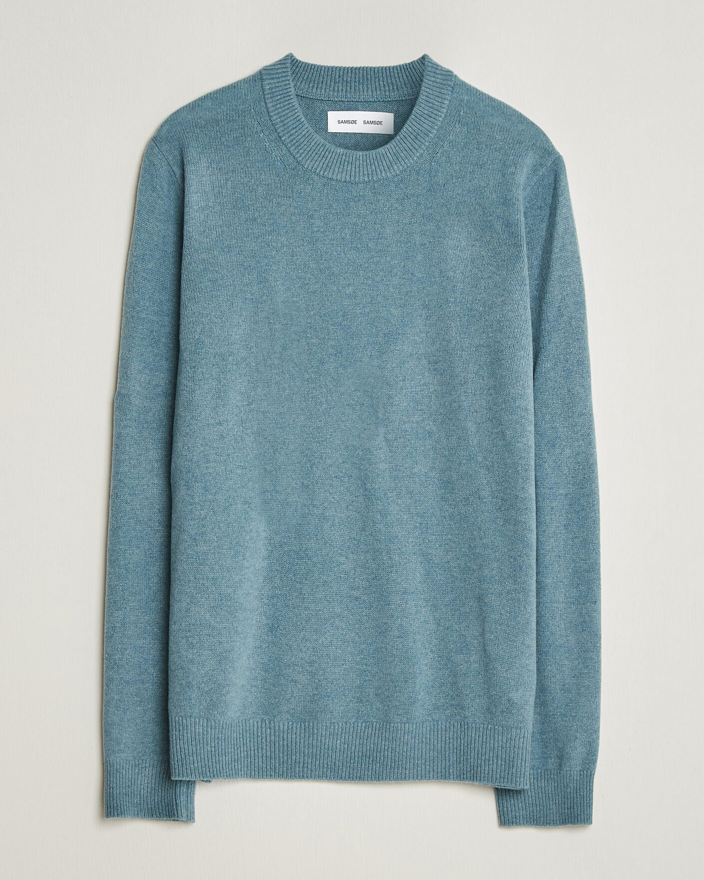 Mies | Puserot | Samsøe Samsøe | Isak Knitted Crew Neck Stormy Sea
