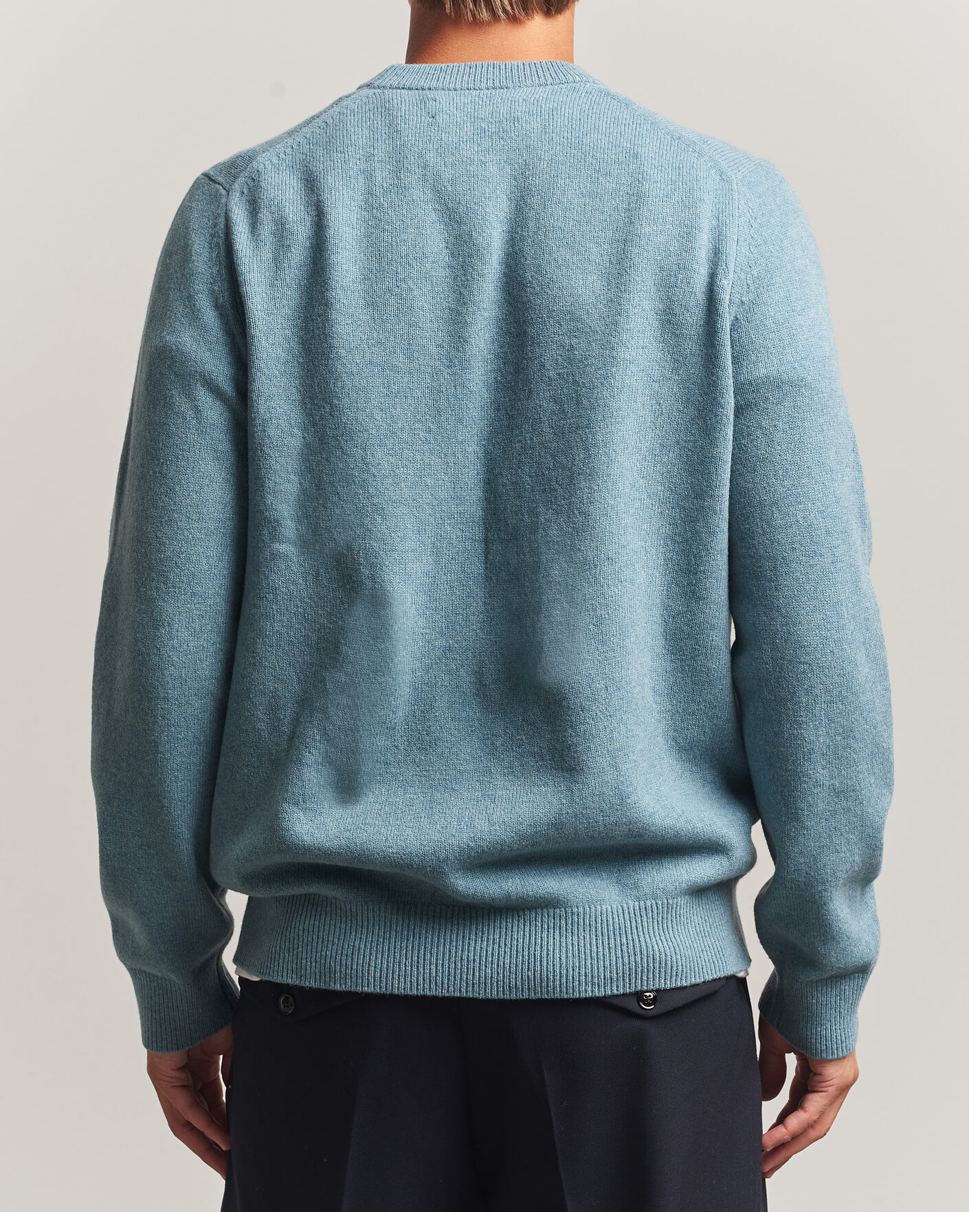 Mies | Puserot | Samsøe Samsøe | Isak Knitted Crew Neck Stormy Sea
