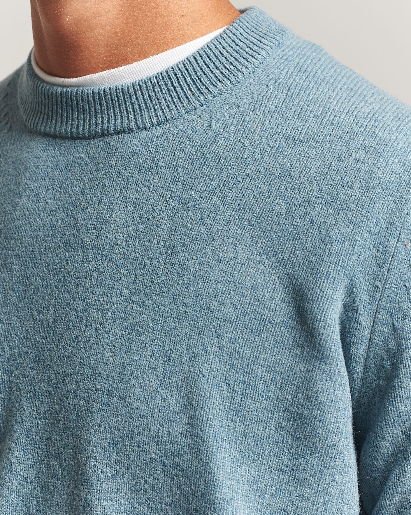 Mies | Puserot | Samsøe Samsøe | Isak Knitted Crew Neck Stormy Sea