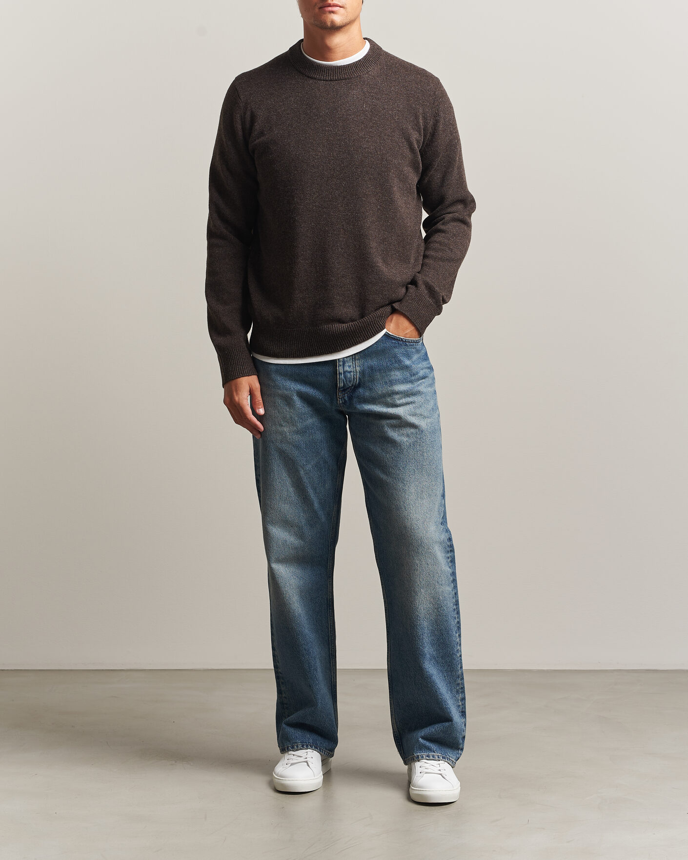 Mies | Puserot | Samsøe Samsøe | Isak Knitted Crew Neck Delicioso