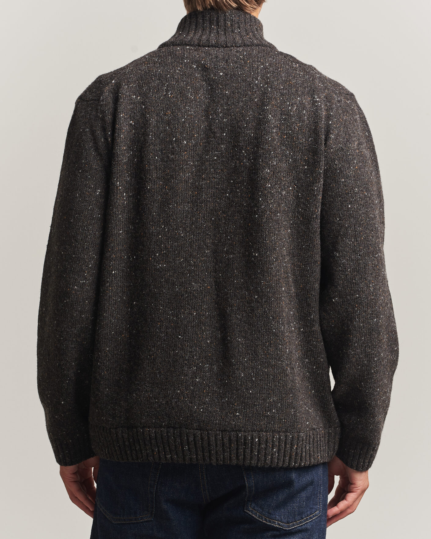 Mies | Puserot | Samsøe Samsøe | Nate Donegal Wool Knitted Full Zip Delicioso