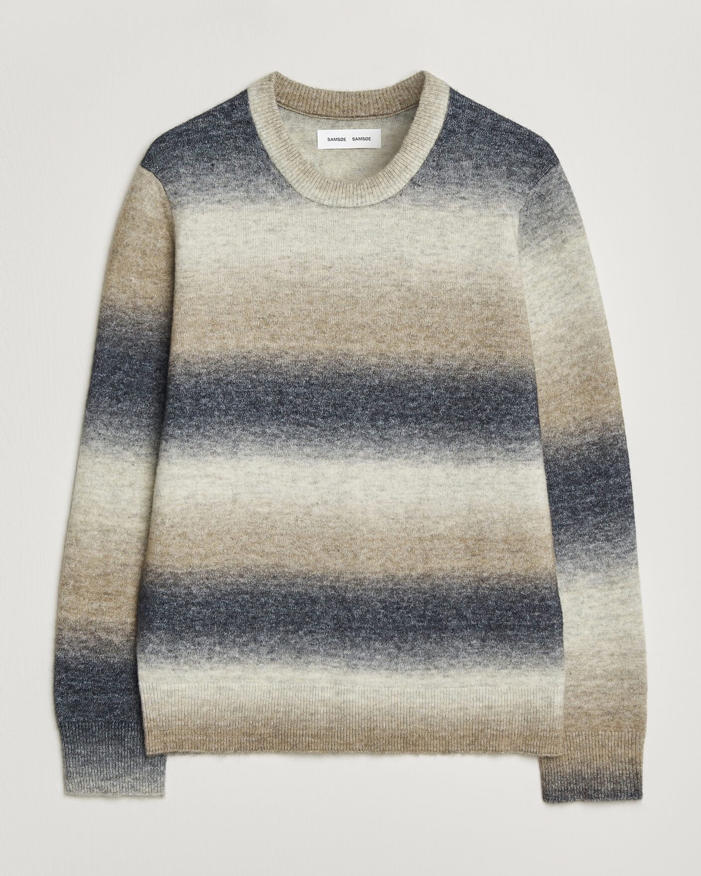 Mies | Puserot | Samsøe Samsøe | Aiden Wool/Alpaca Knitted Striped Sweater Multi