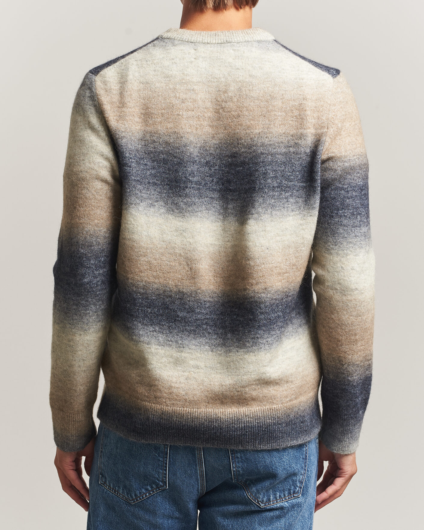 Mies | Puserot | Samsøe Samsøe | Aiden Wool/Alpaca Knitted Striped Sweater Multi