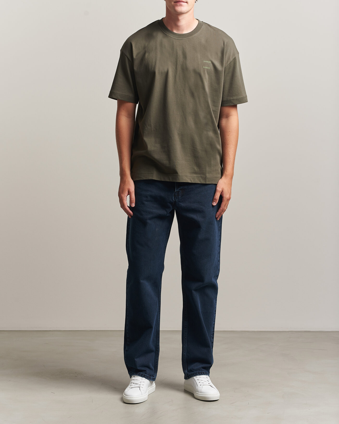 Mies | T-paidat | Samsøe Samsøe | Joel Organic Cotton T-Shirt Forest Night